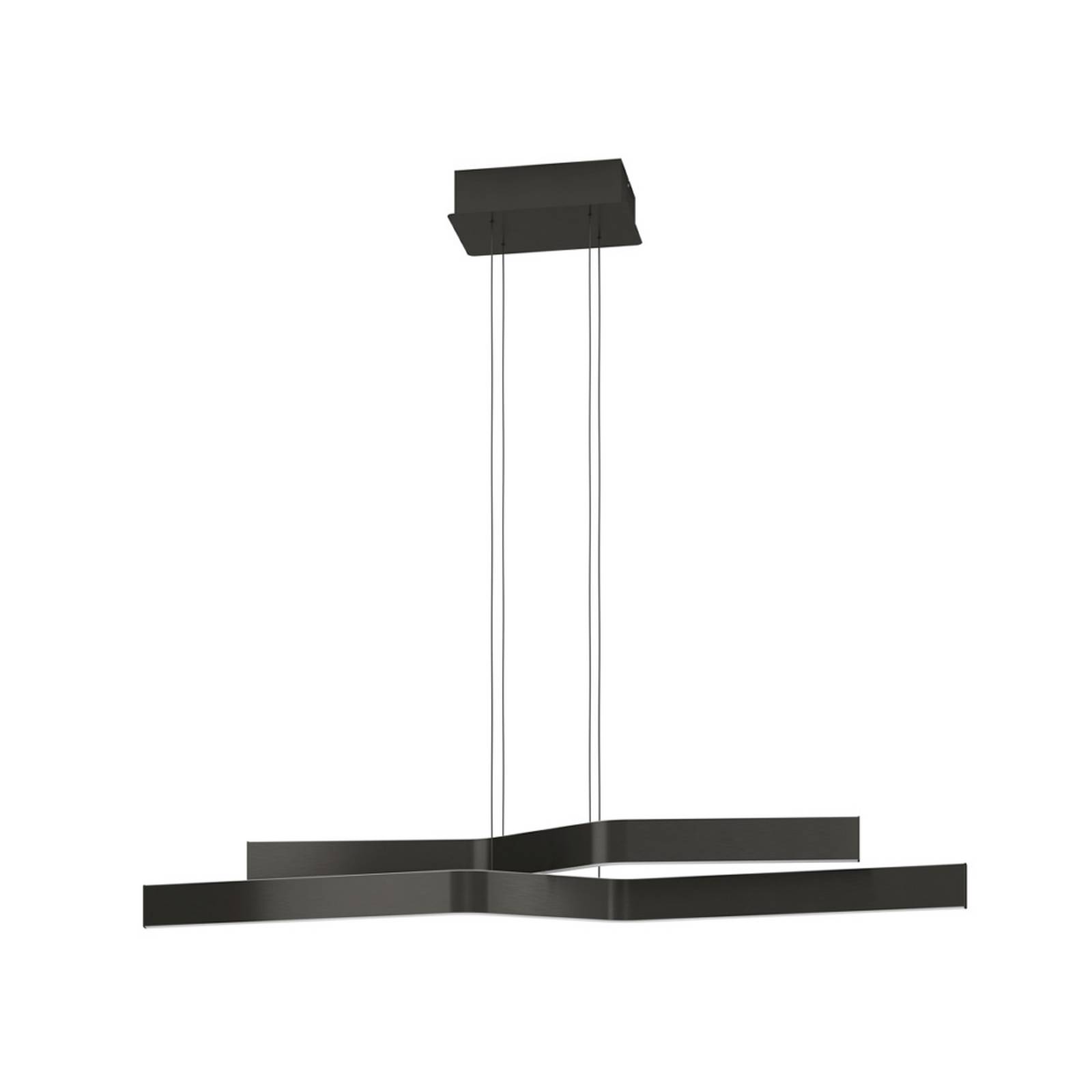 EGLO LED-Hängeleuchte PLAYITAS, schwarz, 120 cm, 2-flg., CCT