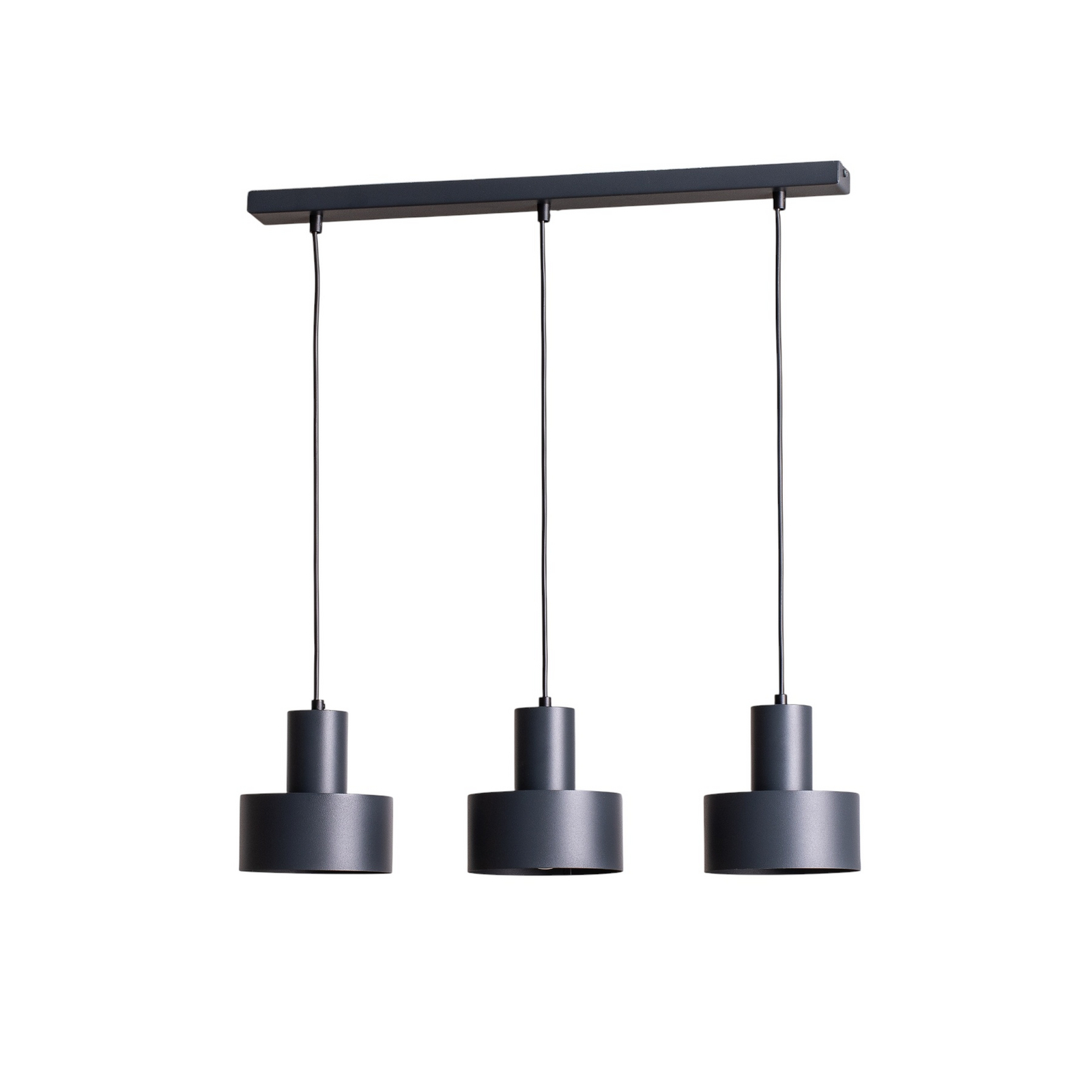 Hängeleuchte Rif 3, anthrazit, 3-flammig, linear, Stahl