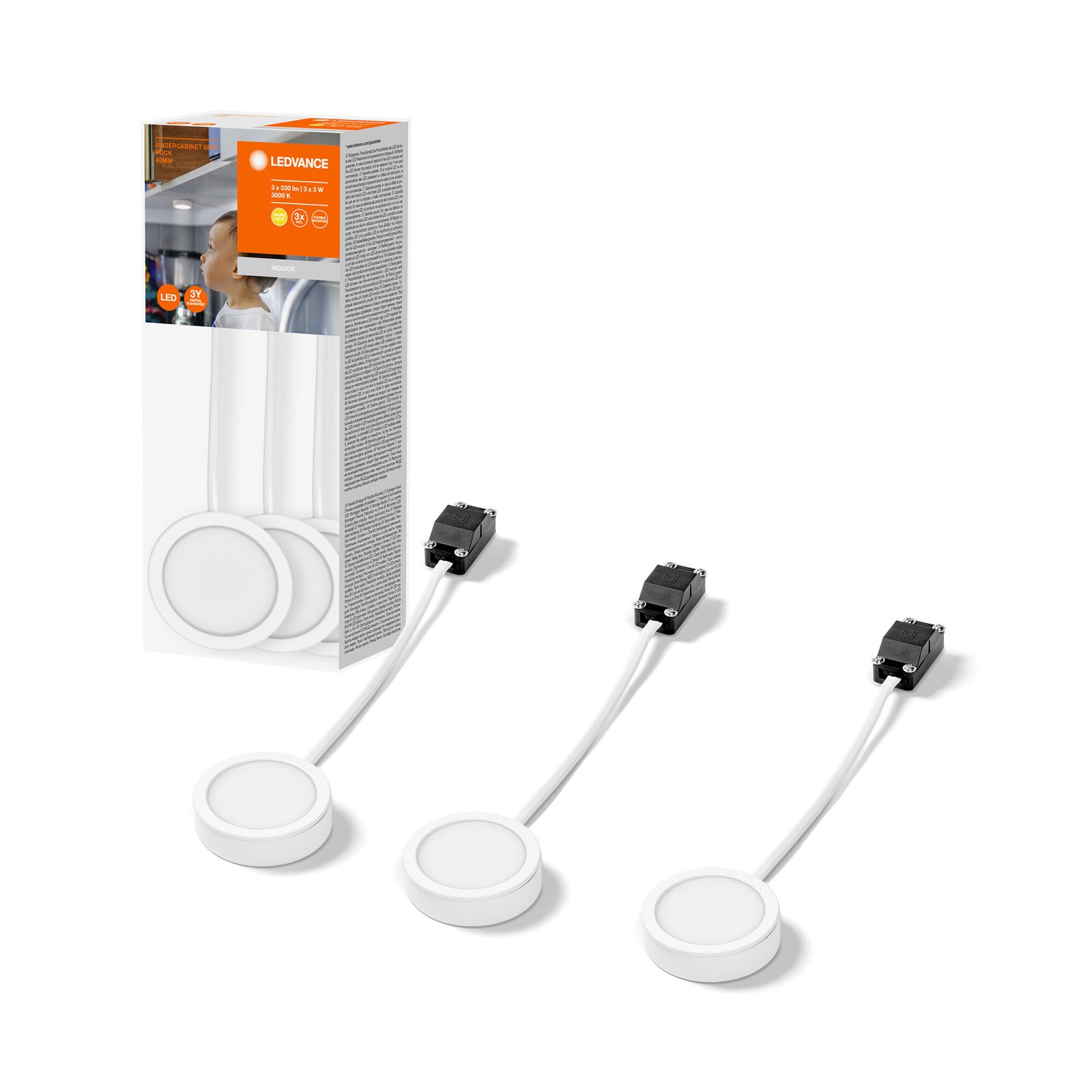 LEDVANCE Undercabinet Puck LED furniture spot 3x