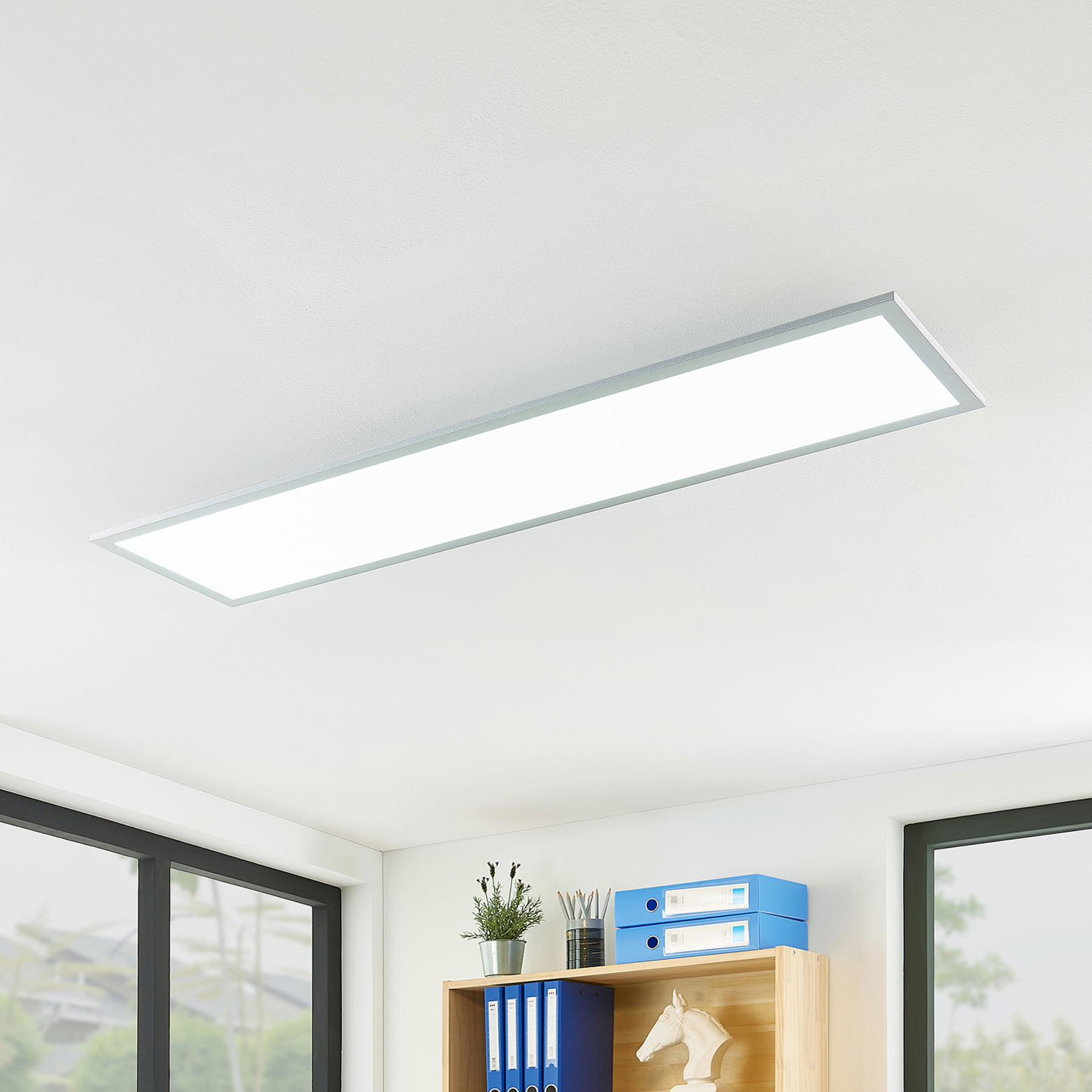 Arcchio Gelora LED panel, CCT, 120 x 30 cm, for Kitchen, plastic, aluminium, 36 W, energy efficiency: A+, L: 120 cm, W: 30 cm, H: 5.2 cm
