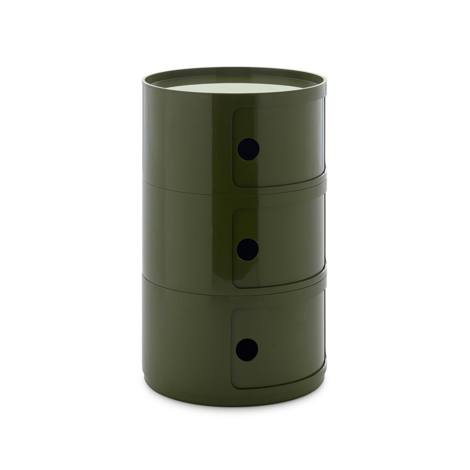 Componibili Big Container, grønn, 3 elementer, høyde 69,5 cm - Kartell