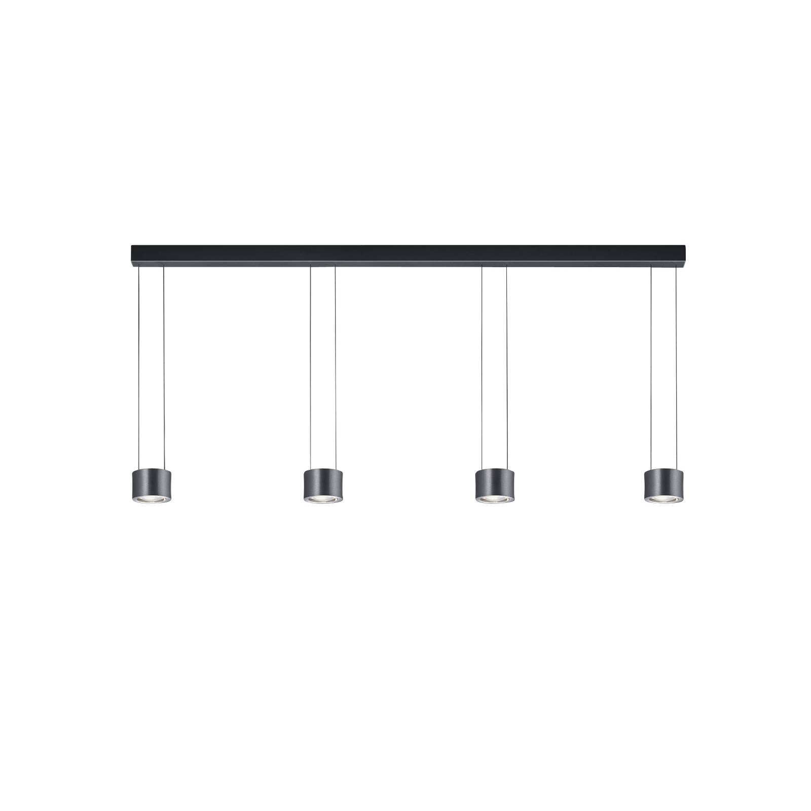 BANKAMP Impulse Flex LED-hänglampa 4 lampor svart