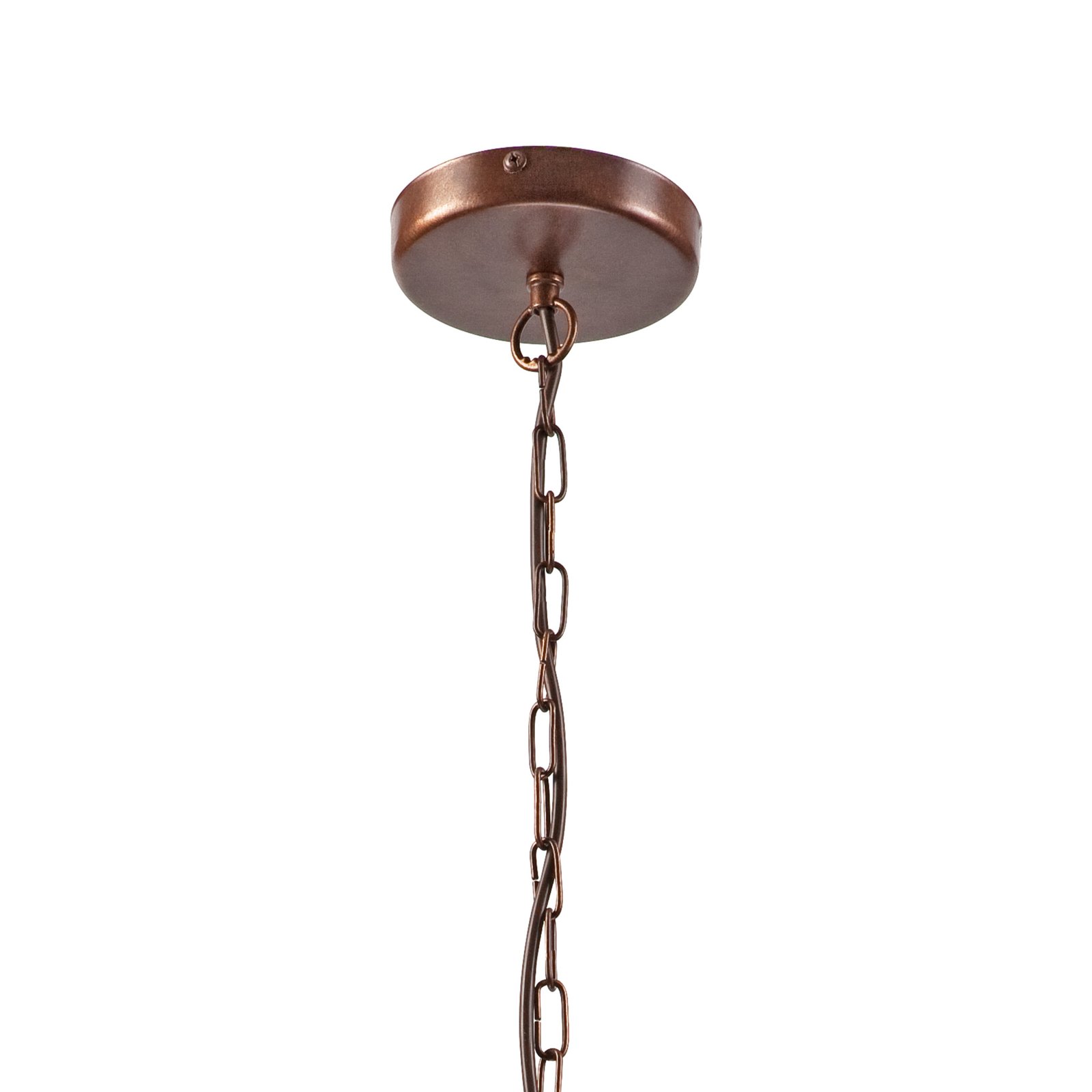 Euluna Gina chandelier in brown, 3-bulb