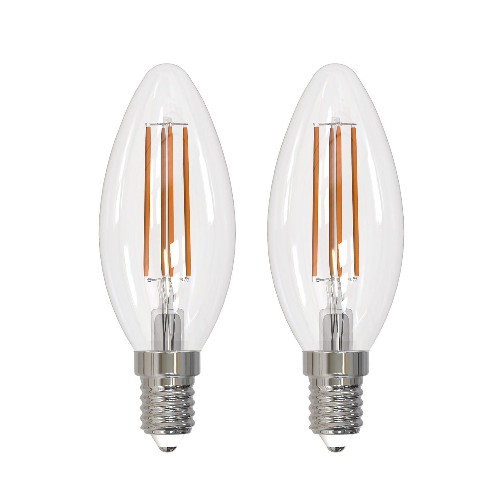 Arcchio lâmpada de incandescência LED E14 vela, conjunto de 2, 3000 K