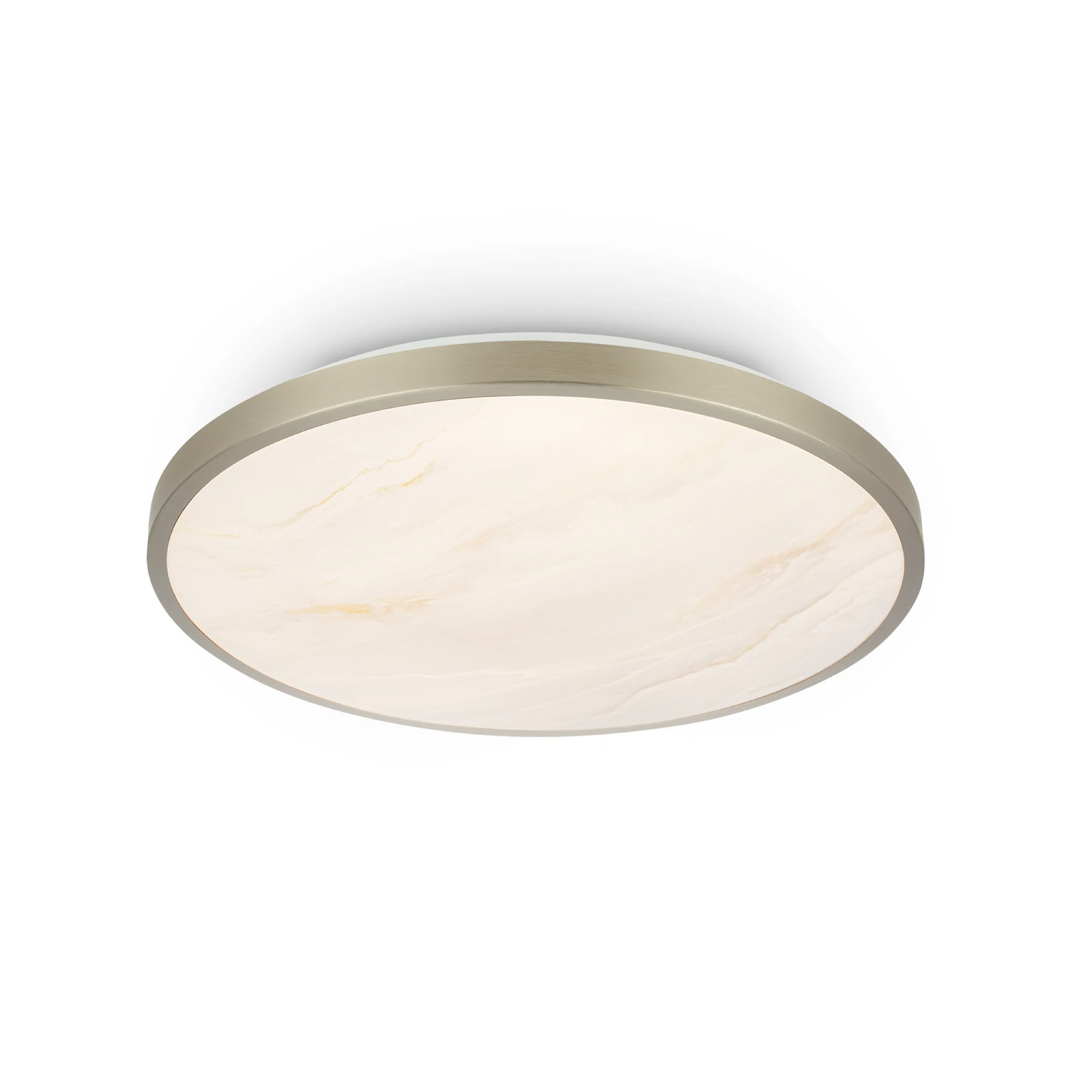 LED-Deckenleuchte Competo, 3.000 K, Ø 33 cm, nickel matt