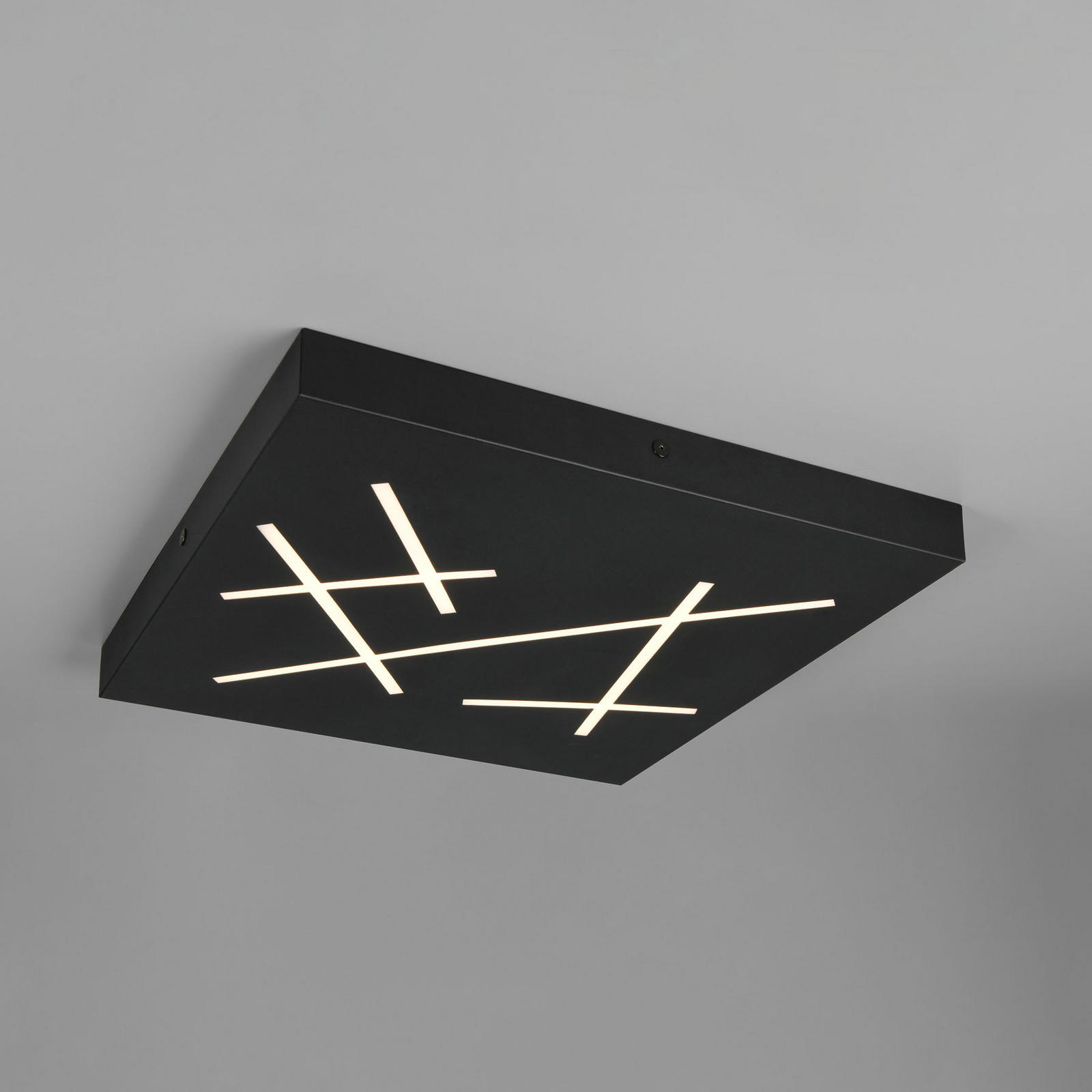 LED-taklampa Snip, matt svart, längd 50 cm, metall, CCT LED-taklampa Snip, matt svart, längd 50 cm, metall, CCT