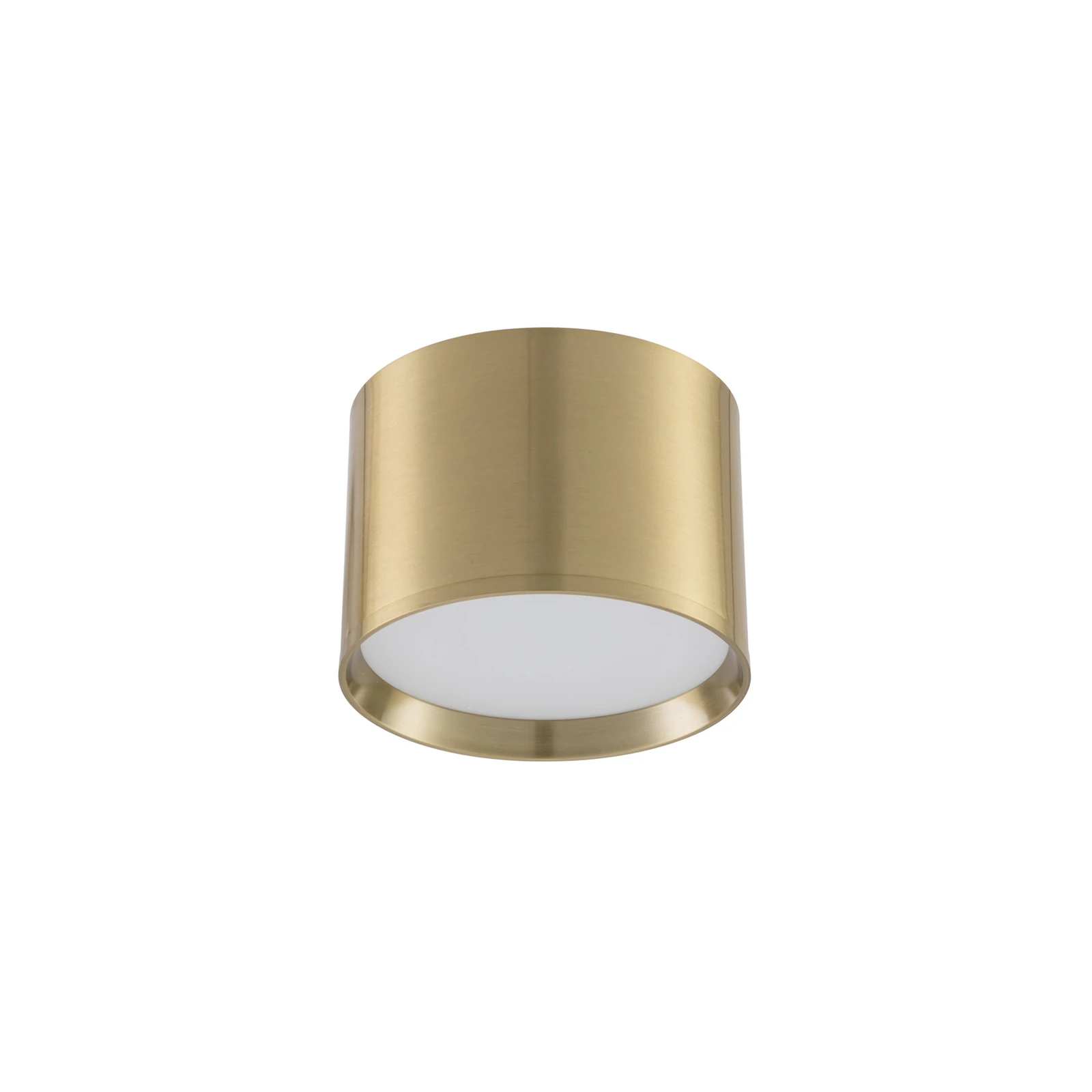 Lindby LED spotlight Nivoria, Ø 12 cm, gold-coloured, metal