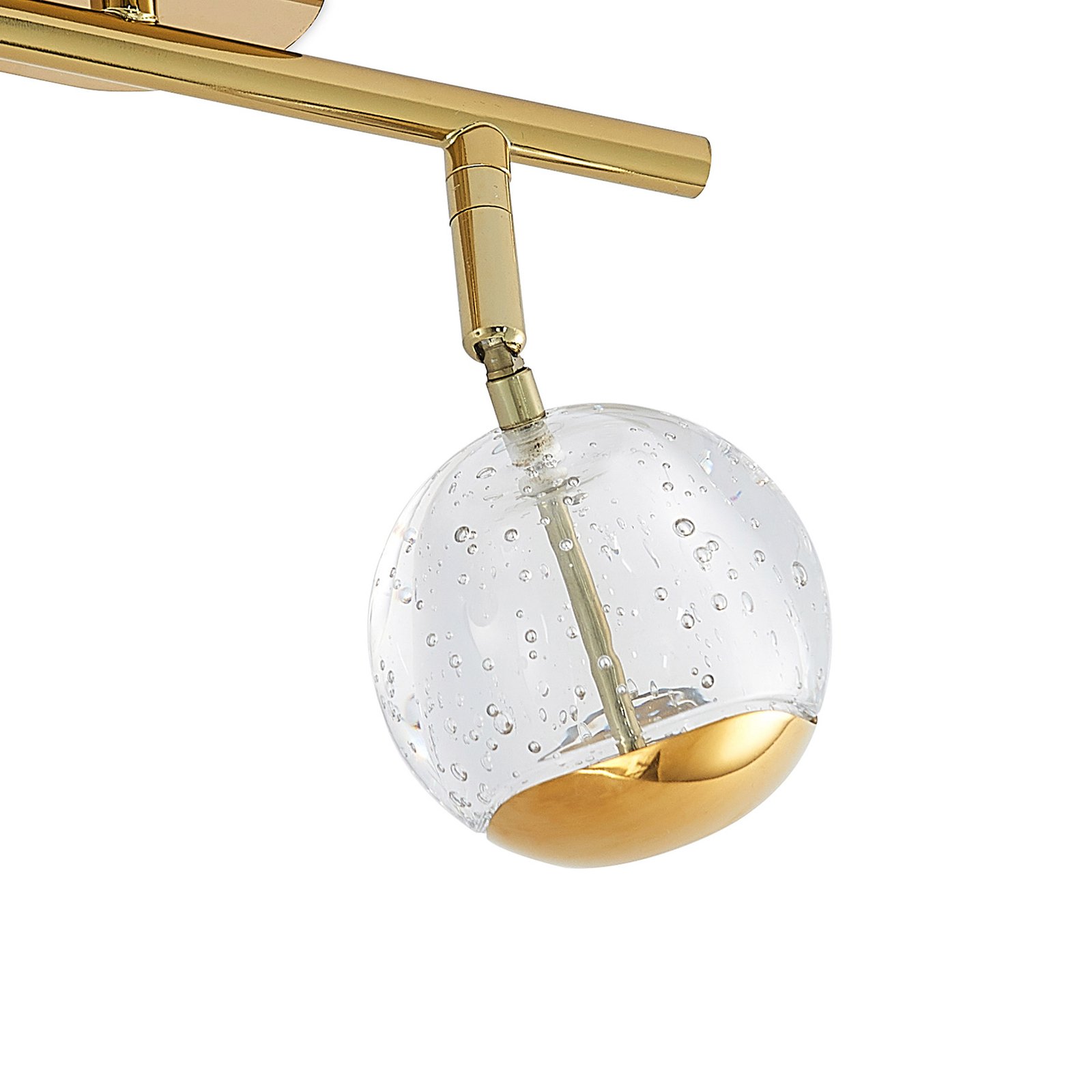 Lucande Kilio stropné LED svietidlo, 2-pl., zlatá