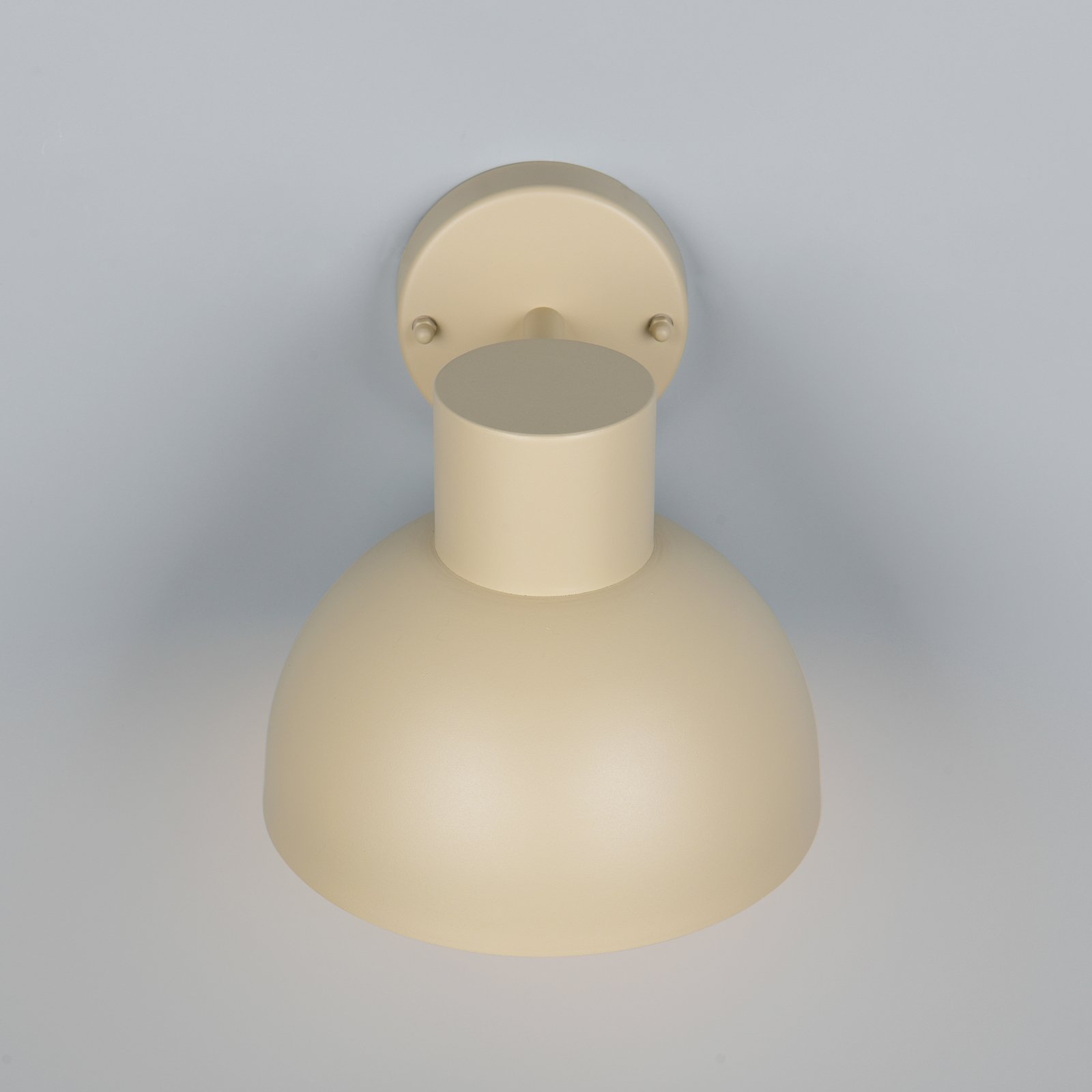 Elbe outdoor wall light, sand beige, die-cast aluminium, E27
