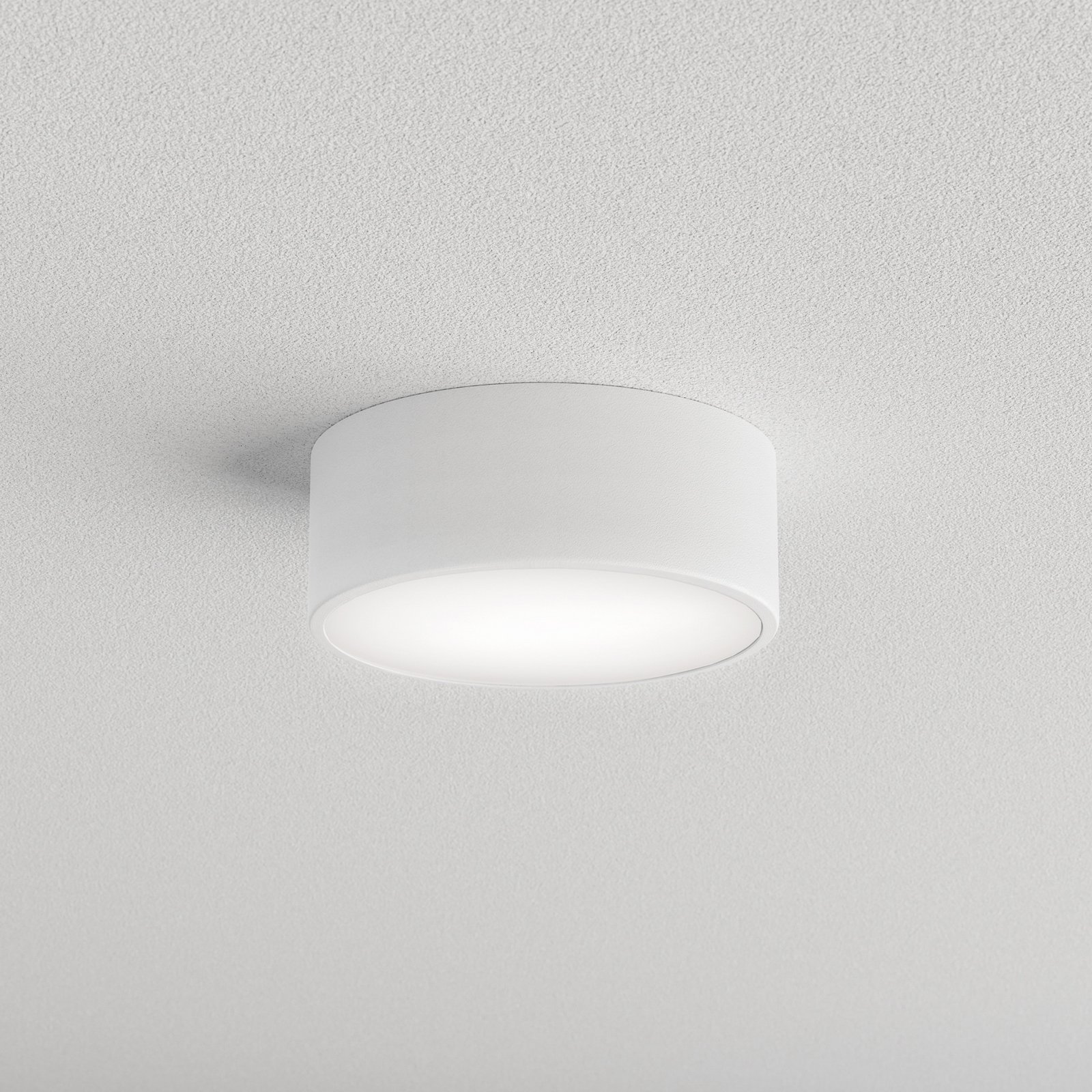Stropna svetilka Cleo 200, bela, senzor, IP20, Ø 20 cm, E27