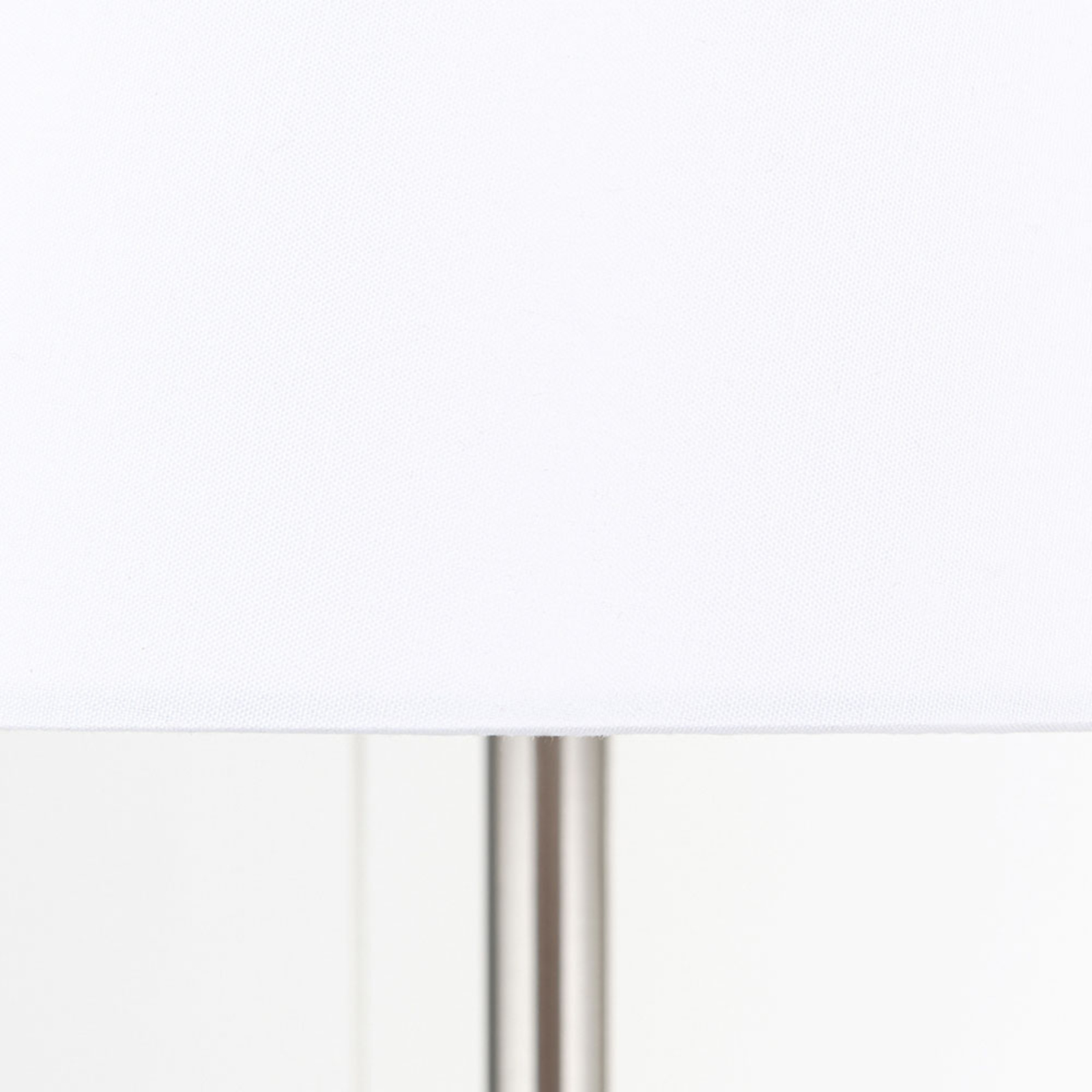 Tafellamp Ludwig met USB-poort wit/nikkel mat