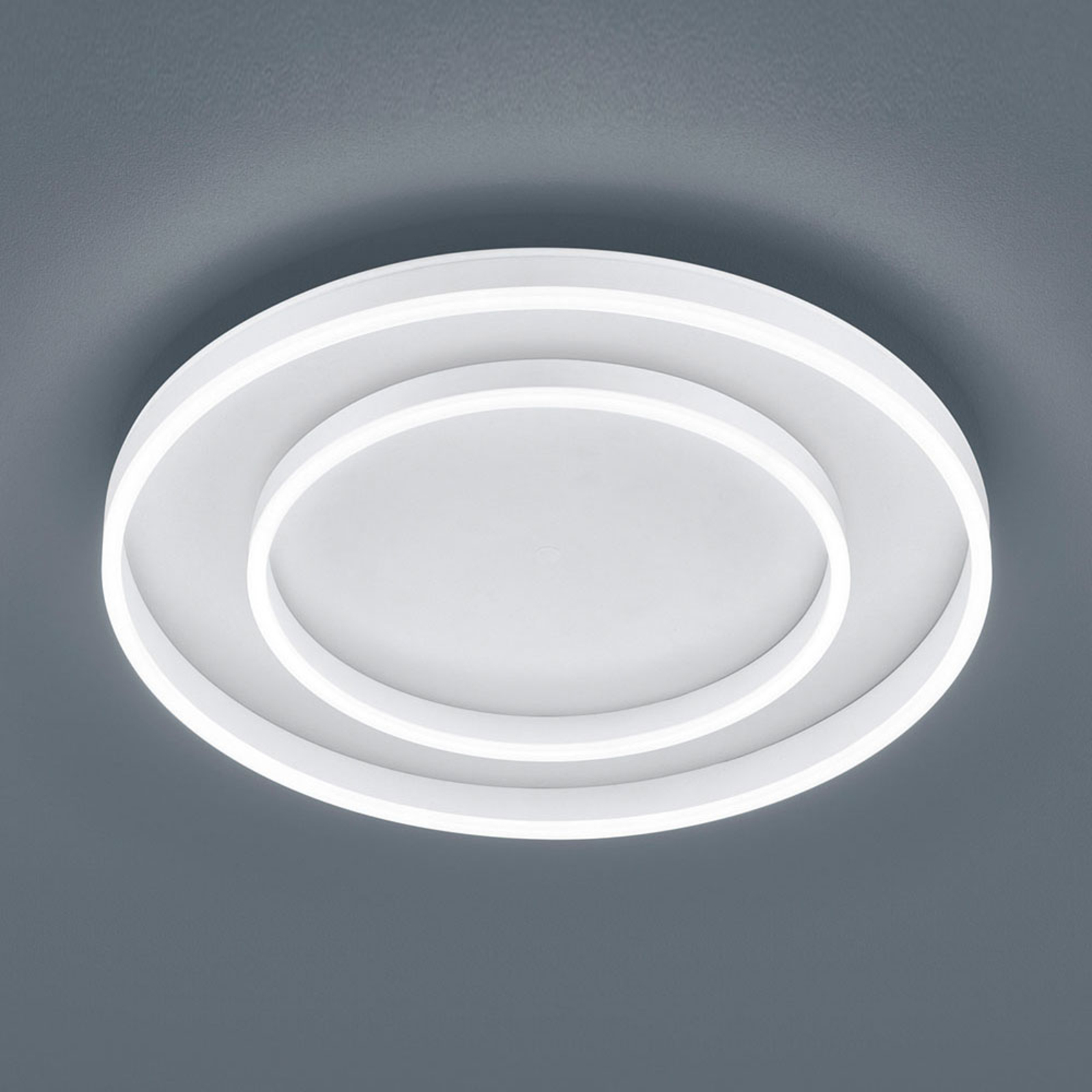 Helestra Sona LED-Deckenleuchte dimmbar Ø60cm weiß