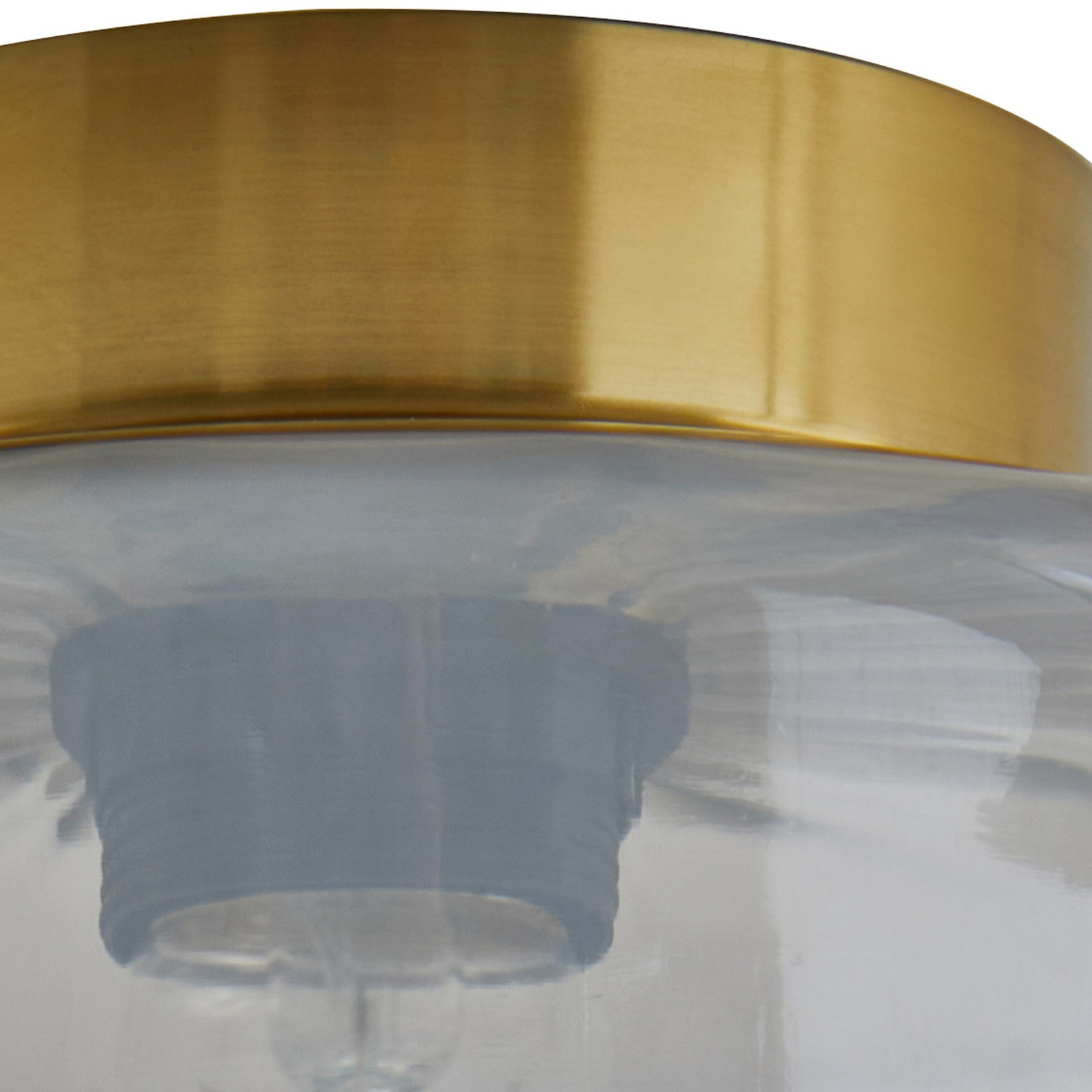 Hildur Deckenleuchte Ø 22 cm rauchgrau Glas - Lindby
