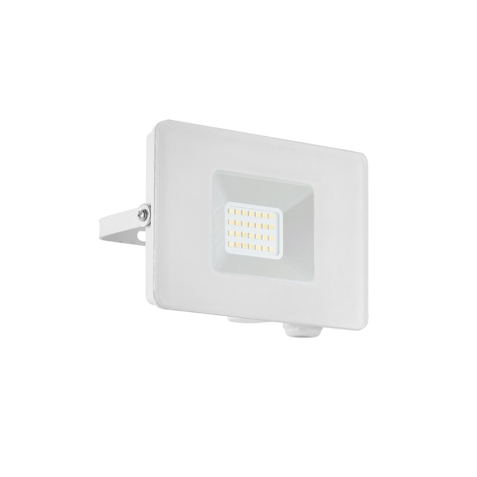 EGLO Faedo 3 LED outdoor spotlight in white, 20 W, aluminium, glass, 20 W, energy efficiency: A+, W: 13 cm, H: 9.5 cm