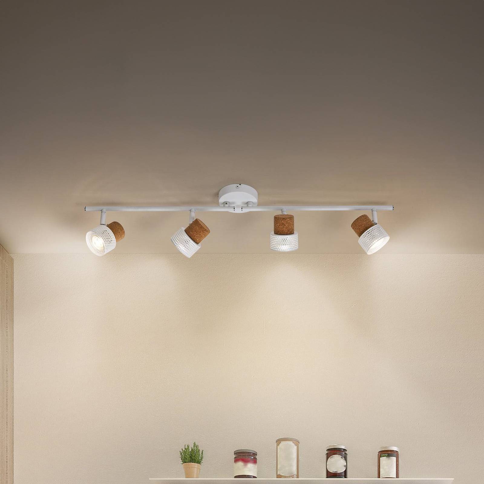 LEDVANCE LED spot pour plafond LED Cork GU10 à 4 lampes intensité