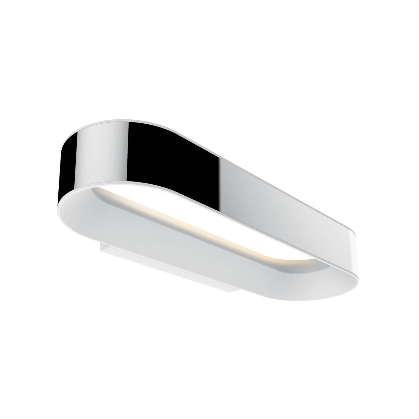 LED Wandleuchte Agena IP44 2700K 1200lm 230V 20W dimmbar Chrom Weiß matt