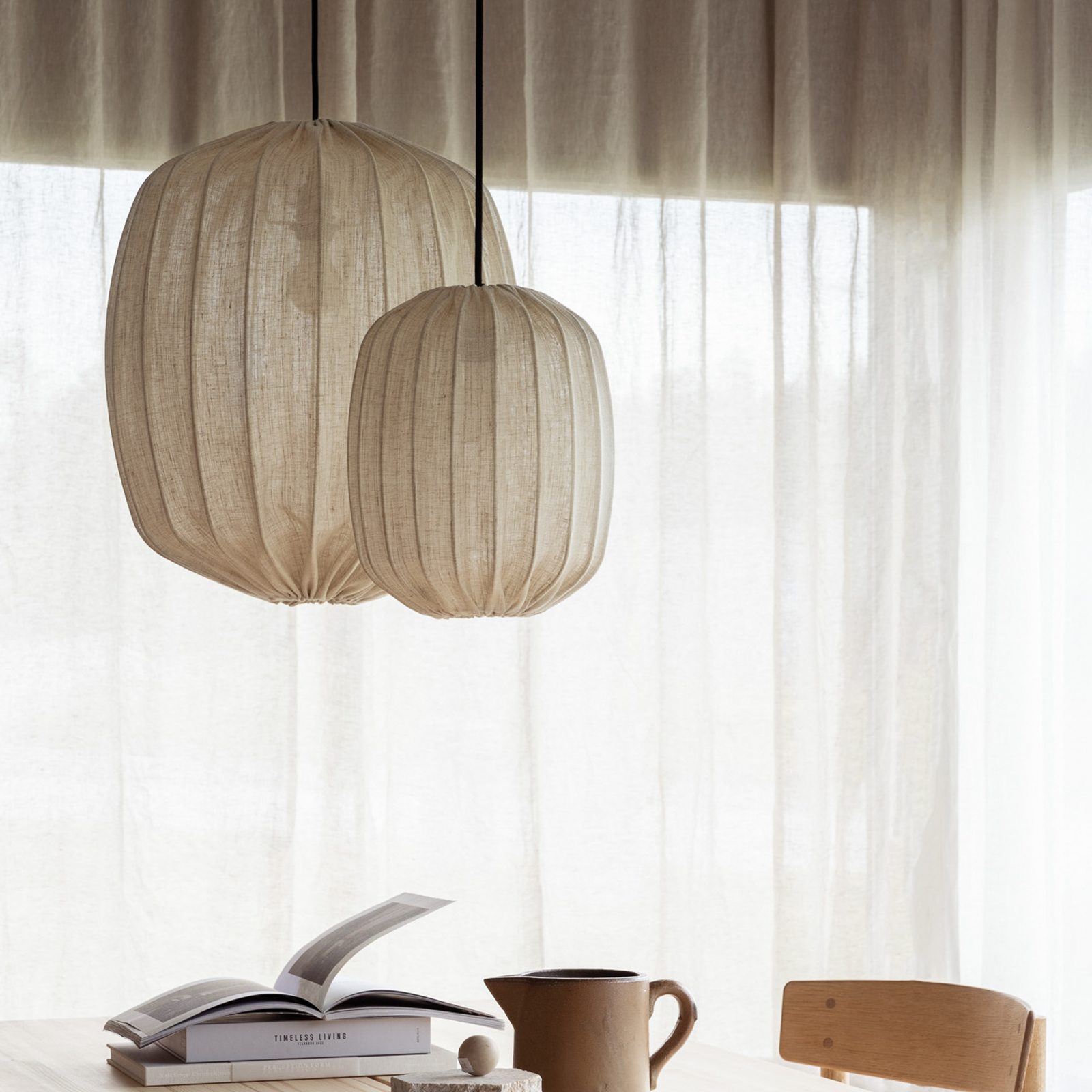 Prisma 45 Schirm Linen Natural - Watt & Veke