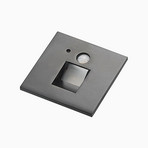 Neru Square LED Built-in Wall Lamp w/Sensor Black - Arcchio