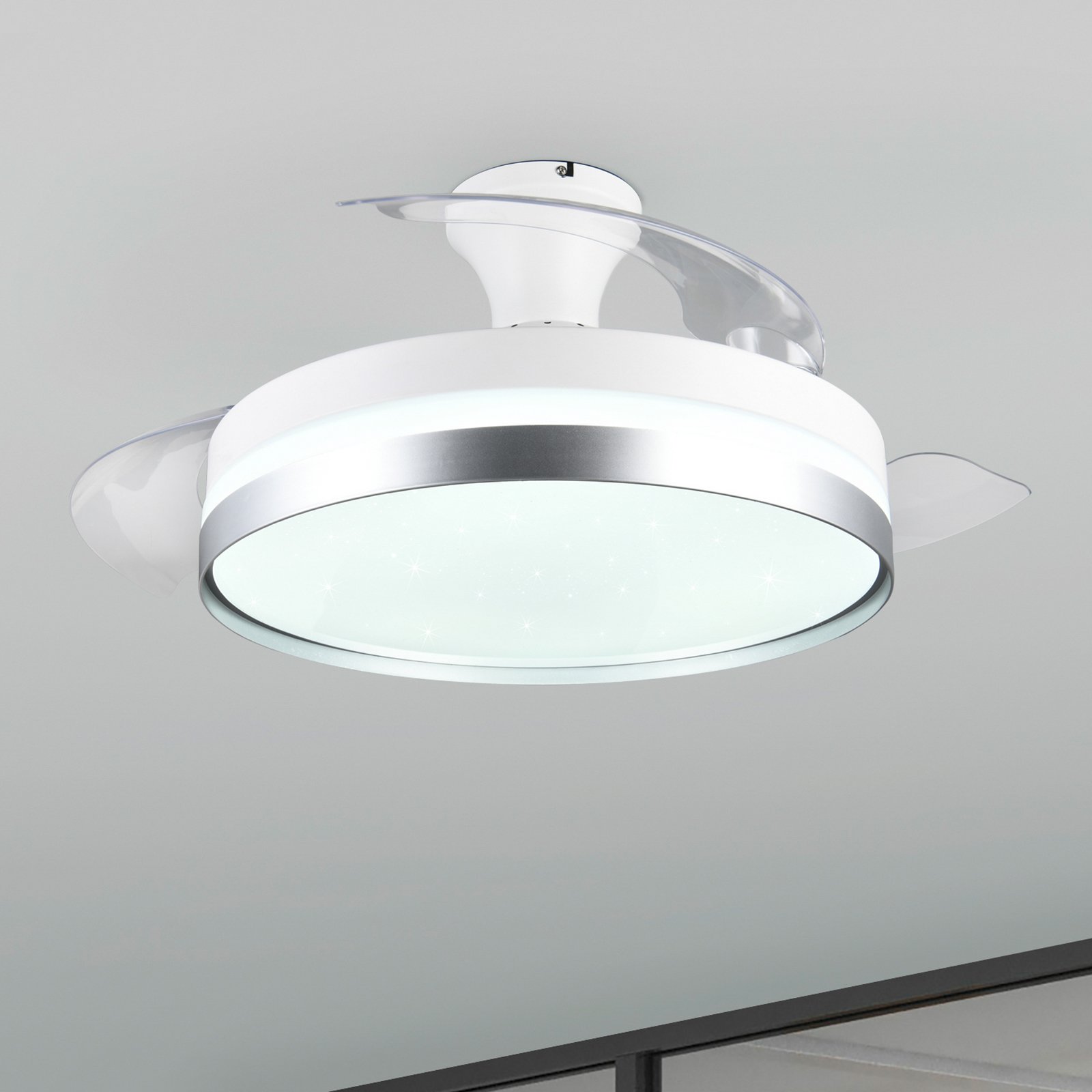 Ventilator LED Lindberg DC silențios Ø 100 cm CCT Telecomandă