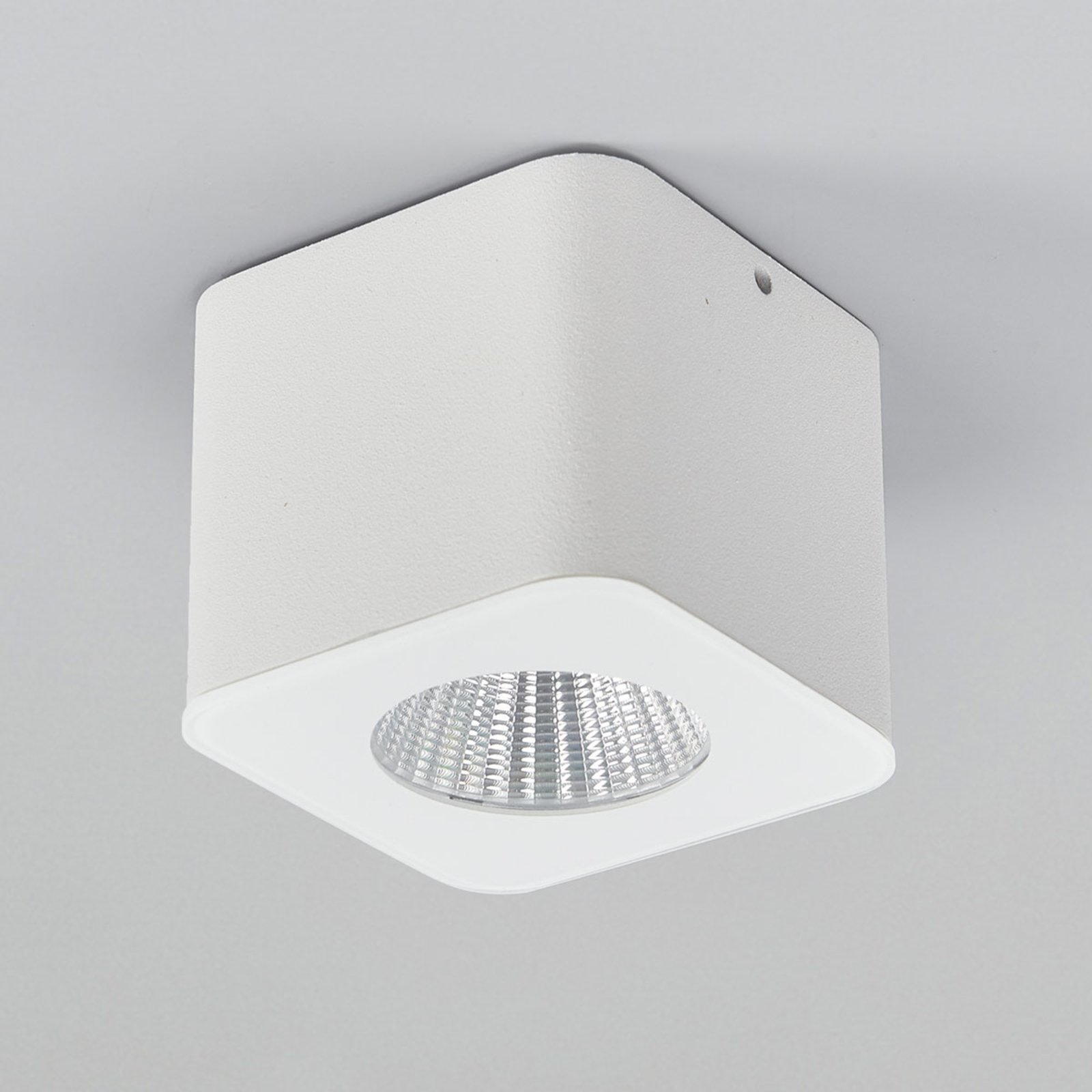 Helestra Oso spot plafond LED angulaire blanc mat