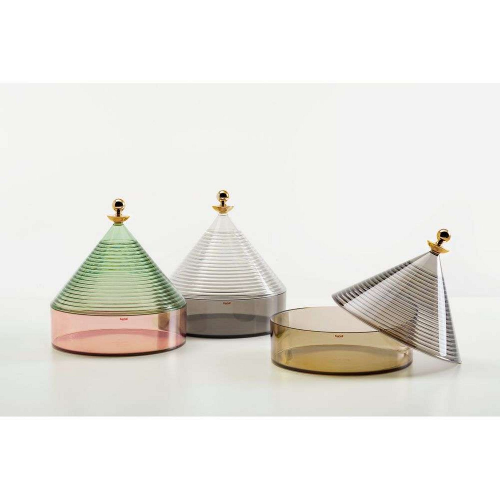 Trullo Storage Pot Crystal - Kartell