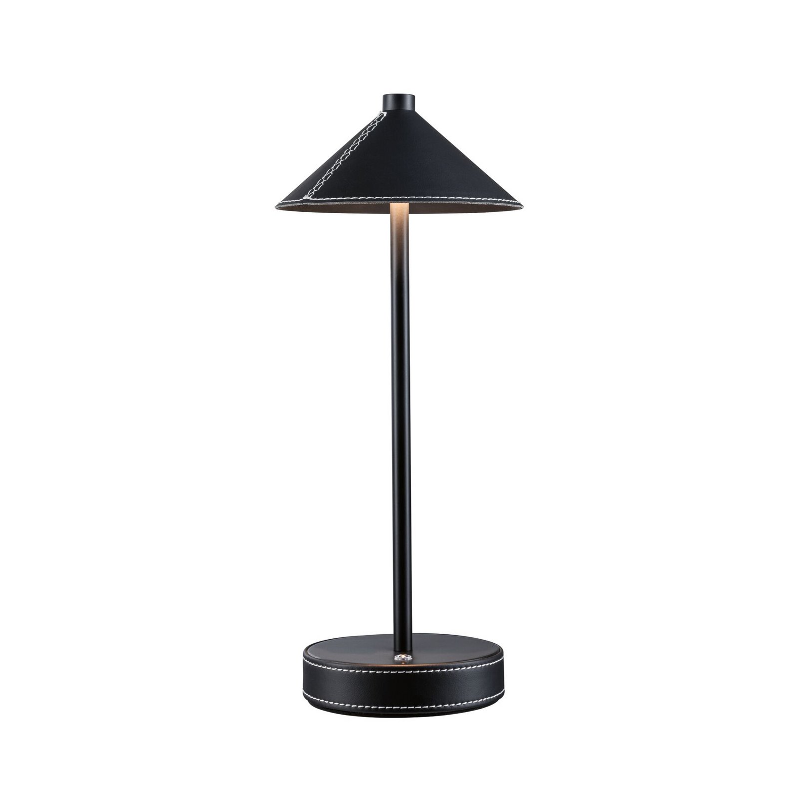 Lampa de masă cu LED și baterie Paulmann Pellini, negru 37 cm dimabil CCT