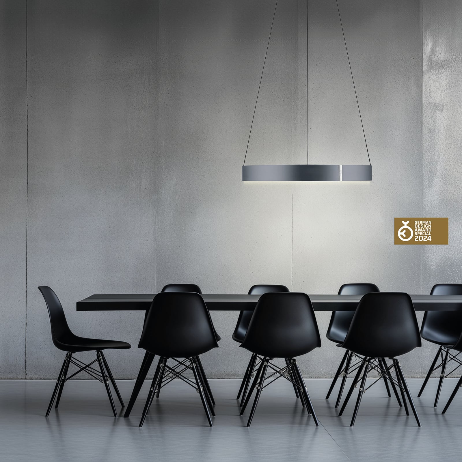 Suspension LED E-Clipse, gris mystique, Ø 70 cm, CCT - PURE Suspension LED E-Clipse, gris mystique, Ø 70 cm, CCT - PURE