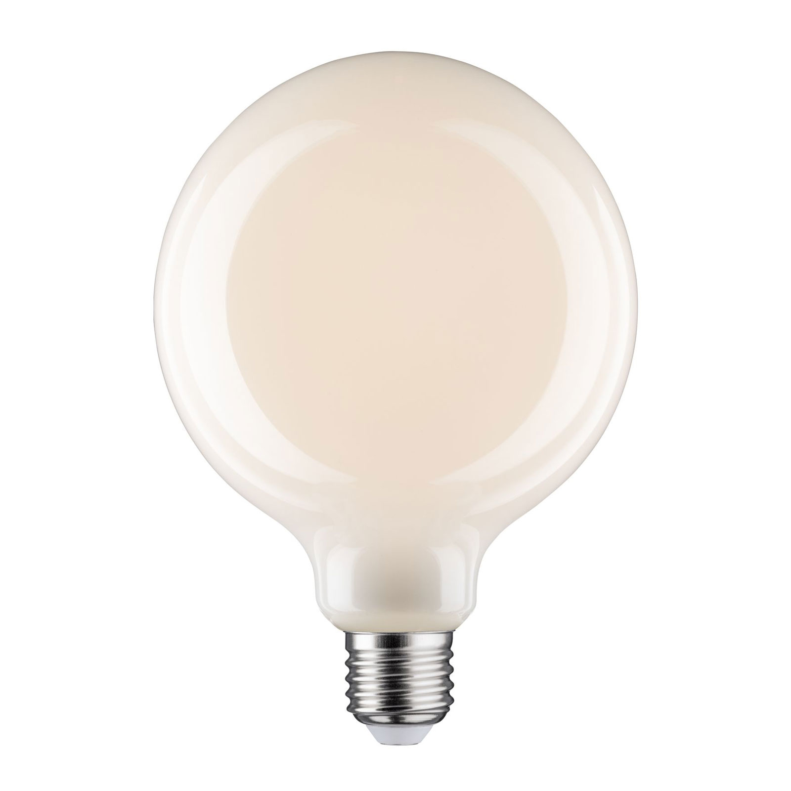 LED stiklinė lempa E27 6W G125 Fil 2 700K opalinė lempa, kurią galima