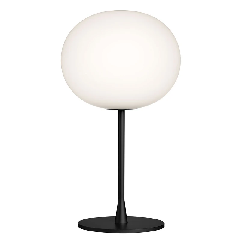 FLOS – Glo-Ball T1 Tischleuchte Matt Black/Opal