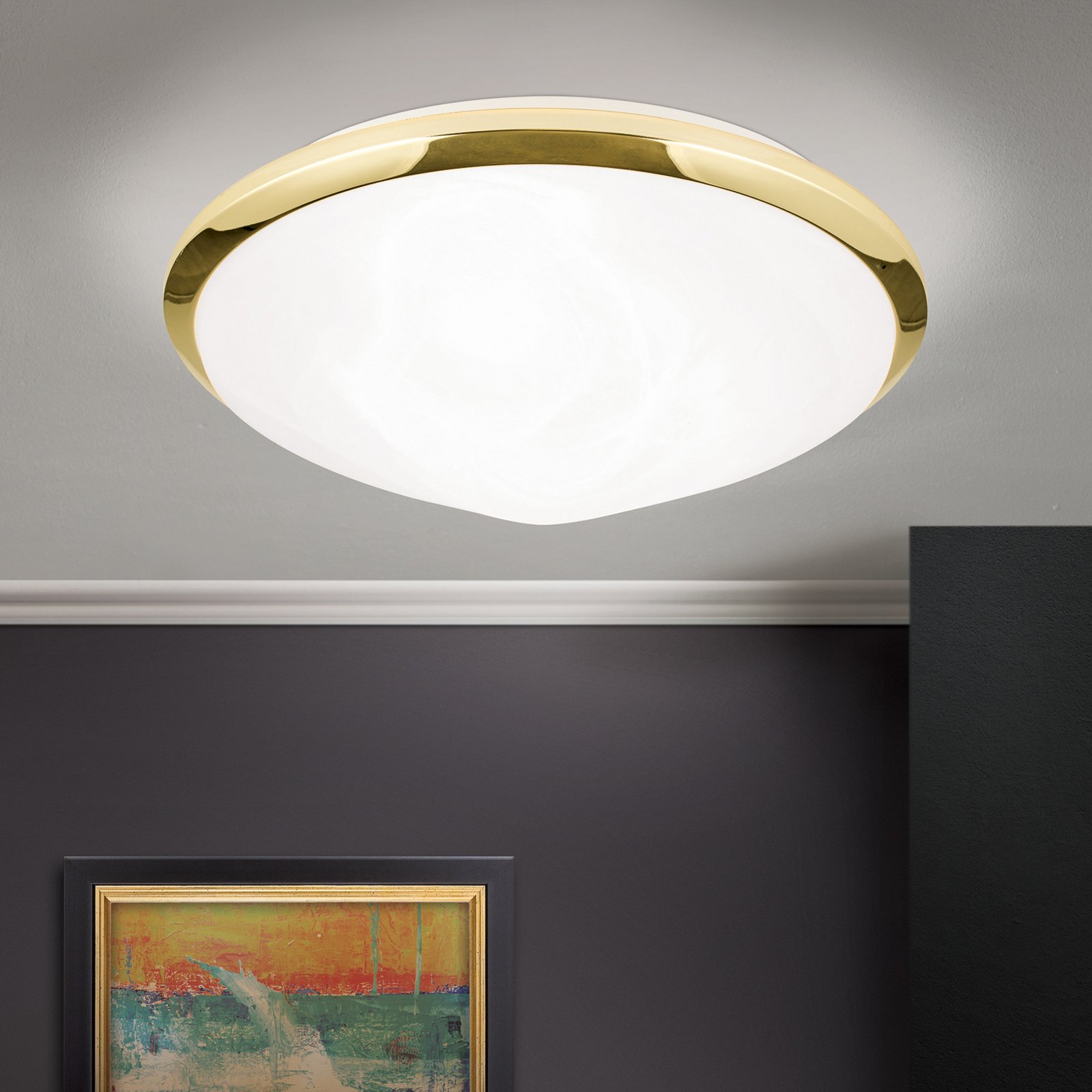 Corella Ceiling Light Beautiful Brass 32 cm