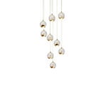 Hayley 9 Pendant Clear/Gold - Lucande