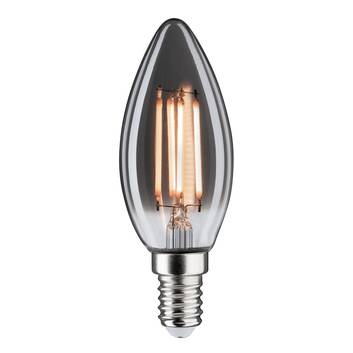 LED-Kerzenlampe E14 4W 2.200K Rauchglas, dimmbar