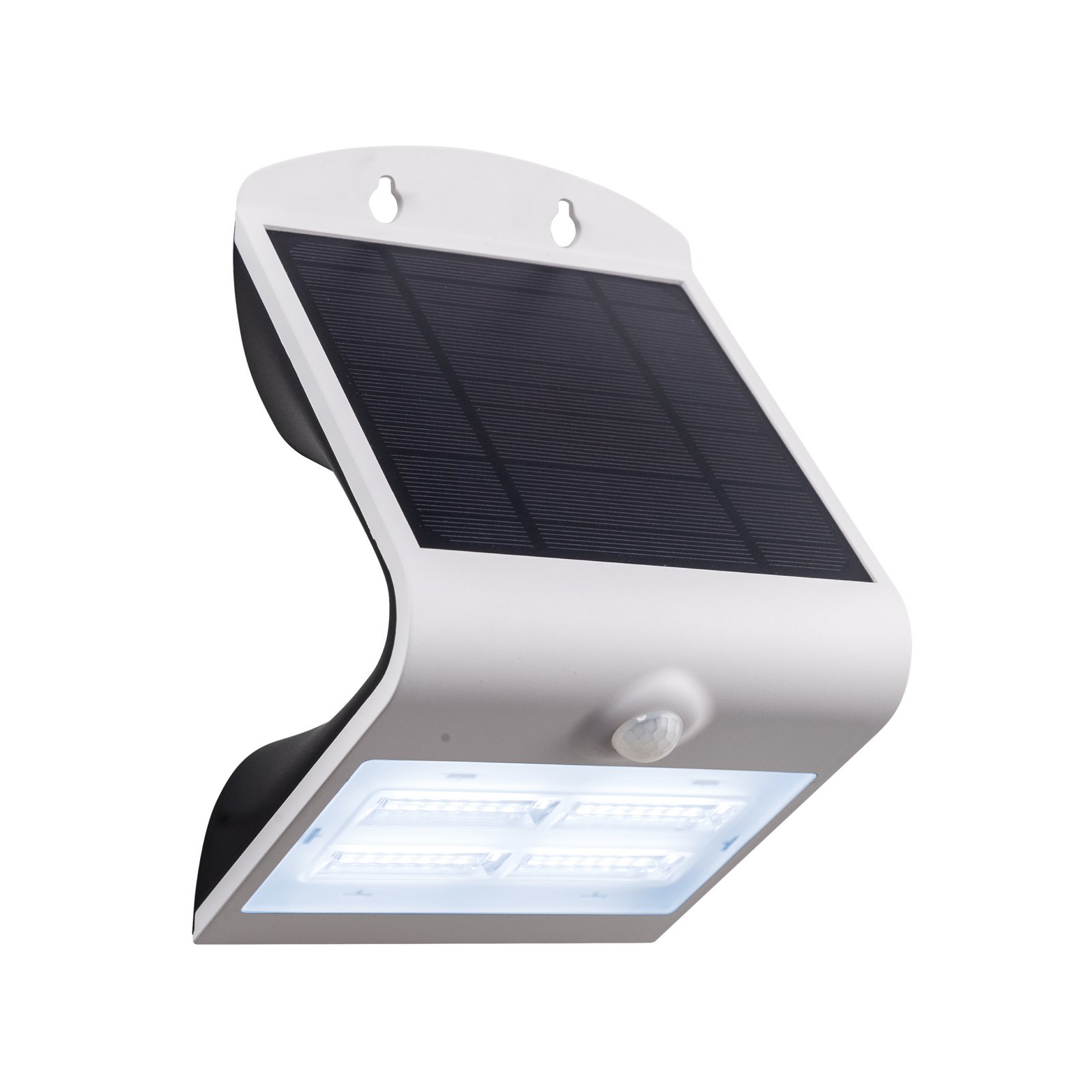 Lamozzo päikesepaneeliga LED-seinavalgusti, valge, kõrgus 21 cm, andur