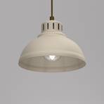 Hanglamp Sven, 1-lamp, beige, staal