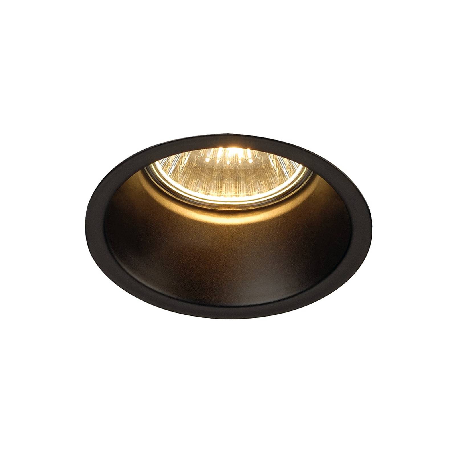 SLV Horn -uppokohdevalo Gu10, mattamusta - moderni downlight-valaisin - toimistovalaisin - lamppu Eteinen
