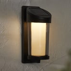 Candeeiro de parede exterior LED Alippa, preto Altura 21 cm metal