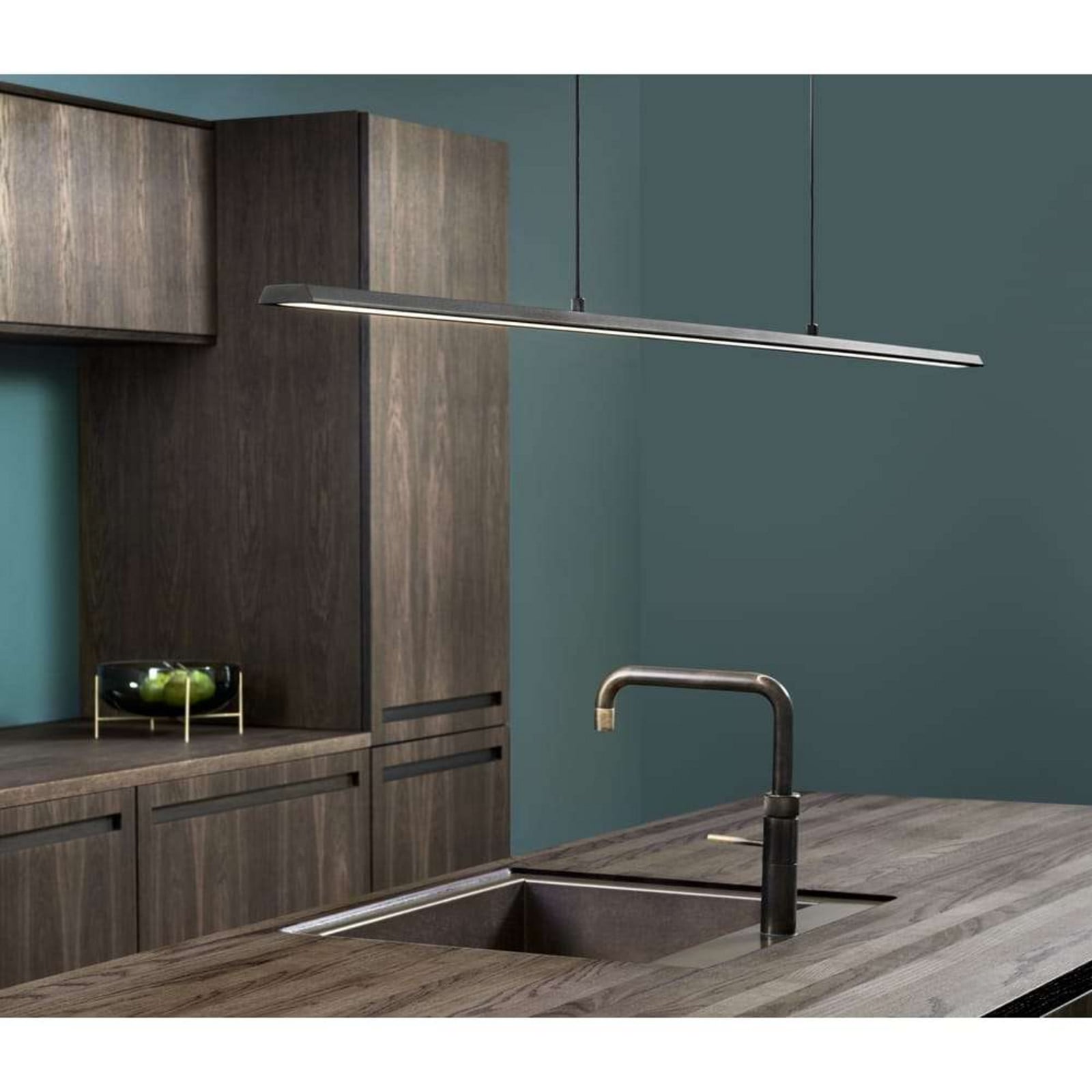 Slim S1500 Pendel 2700/3000K Titanium LIGHT-POINT - Spisestue - Aluminium