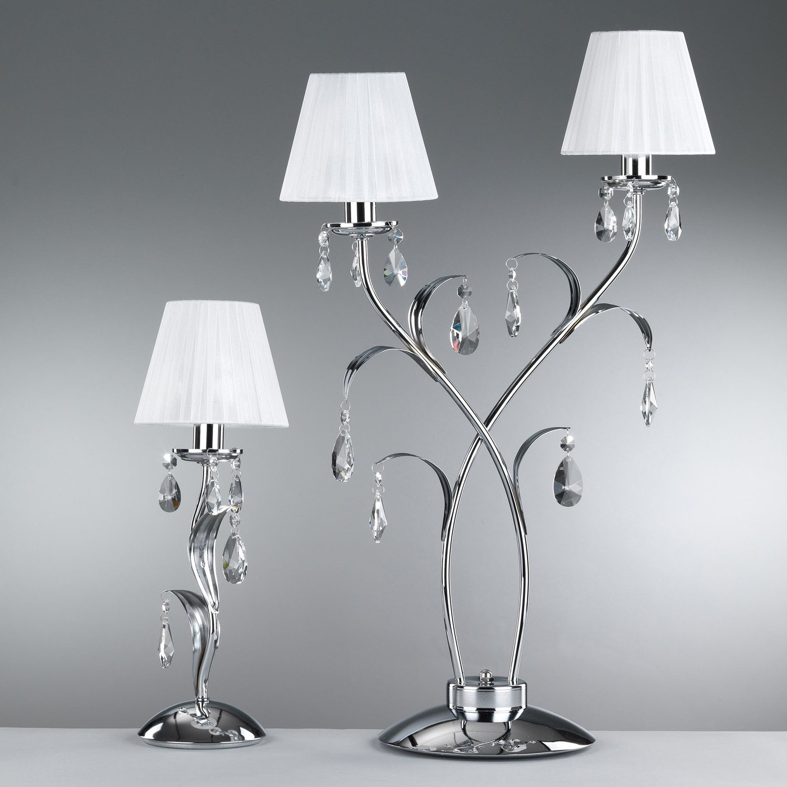 Tafellamp Jacqueline, 2-lamps, wit