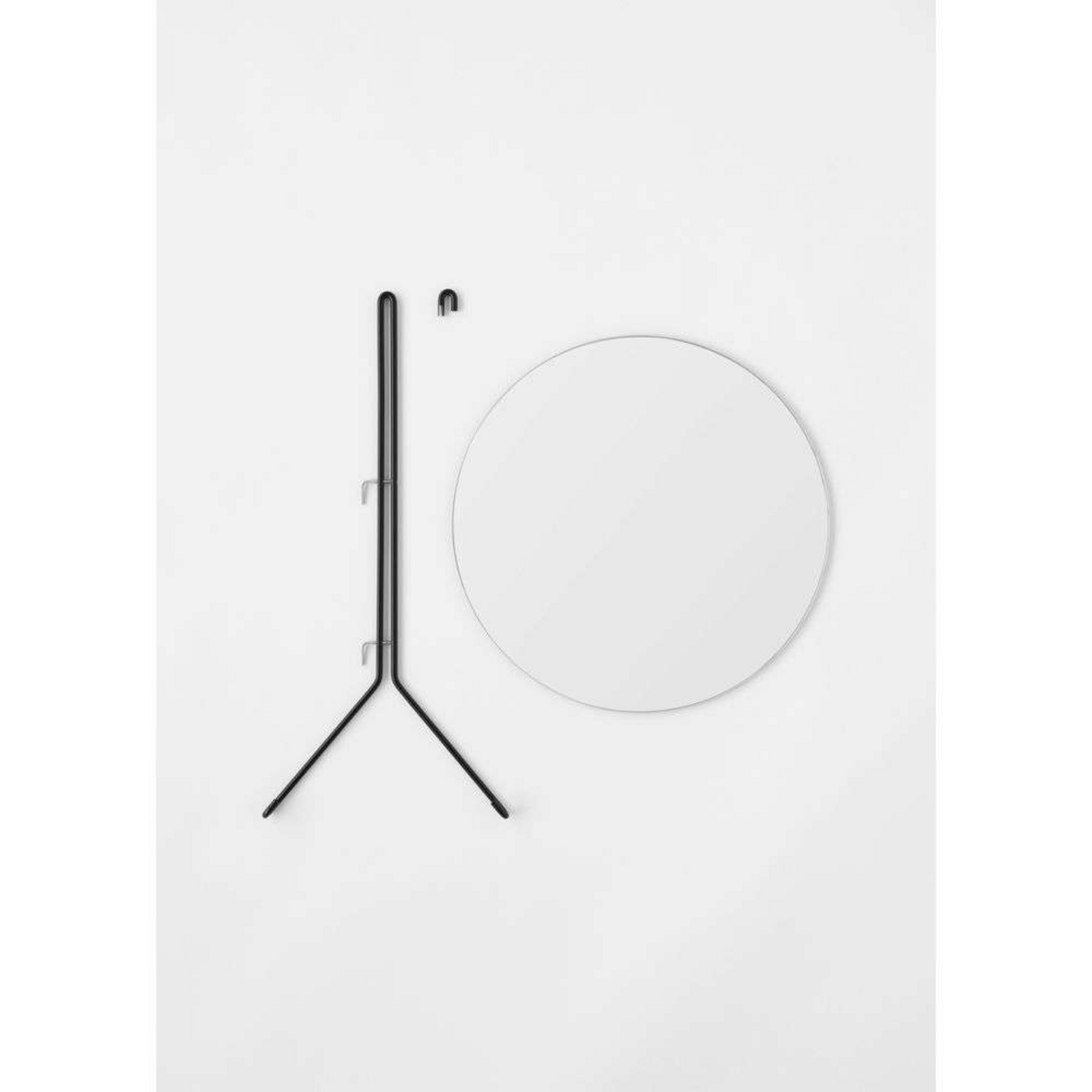 Wall Mirror Ø50 Black - Moebe