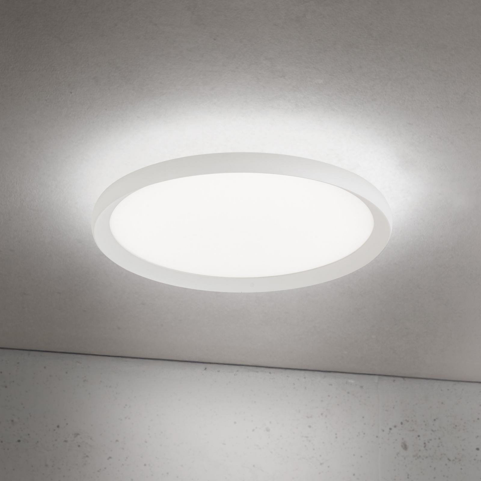 LED ceiling lamp Kant, Ø 40 cm, white, CCT, metal/plastic