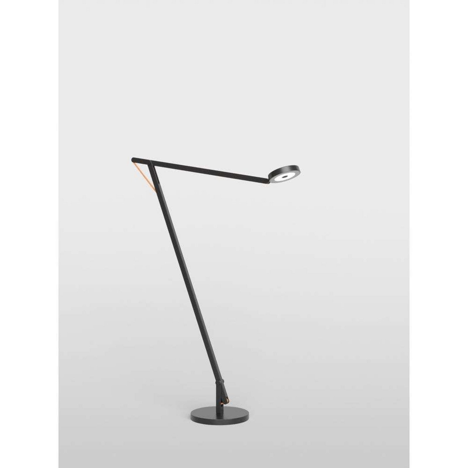 String F1 Floor Lamp DTW Matt Black/Orange - Rotaliana