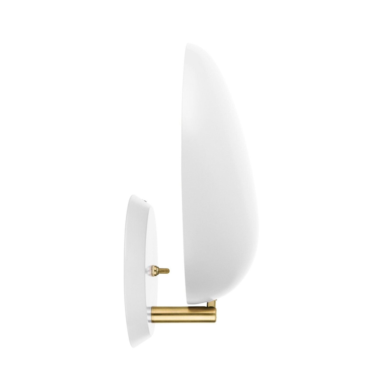 Cobra Wall Lamp Hard-Wired Matte White - GUBI