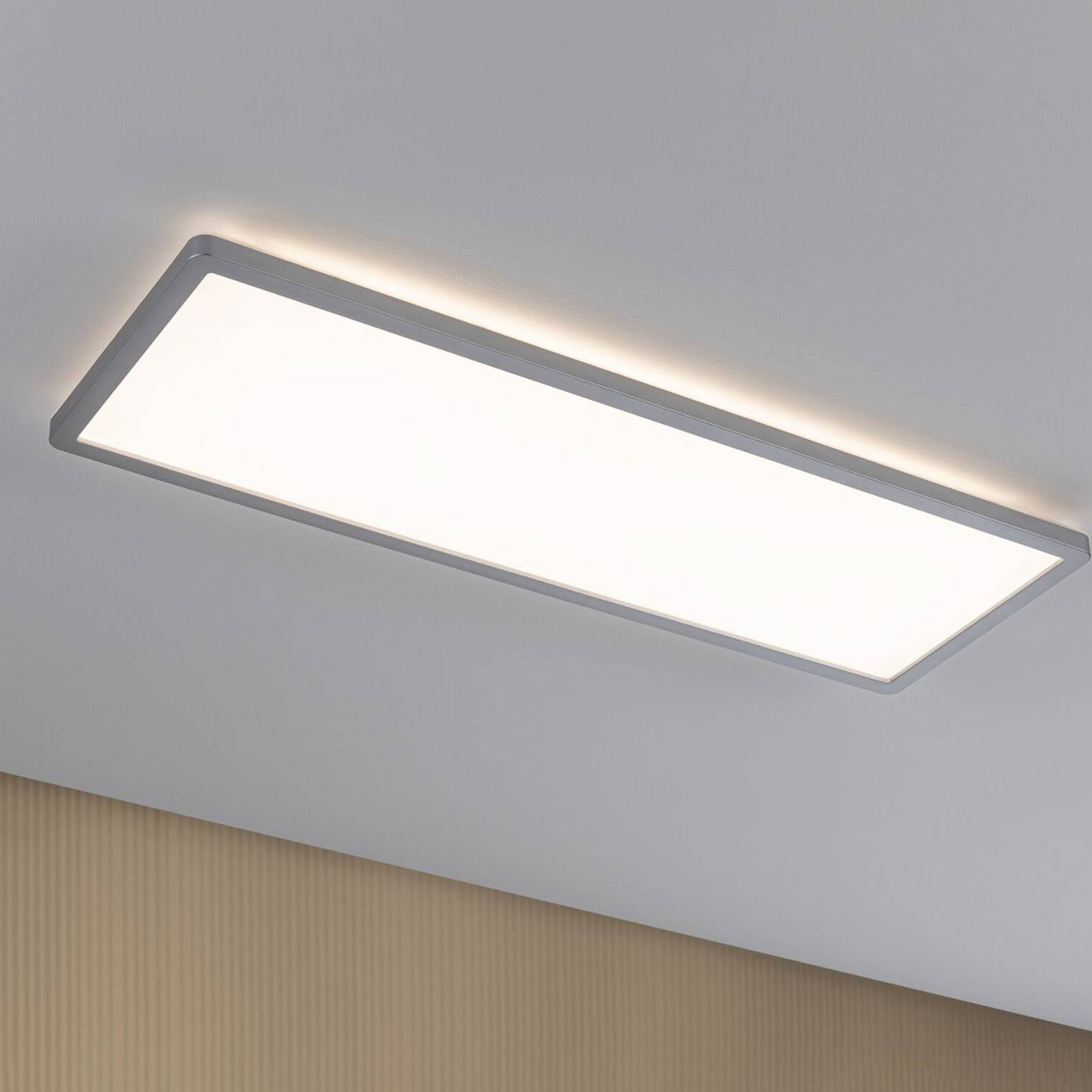 Paulmann LED Panel - Living / Dining Room - Flush Ceiling Light - dimmable - Modern - Silver