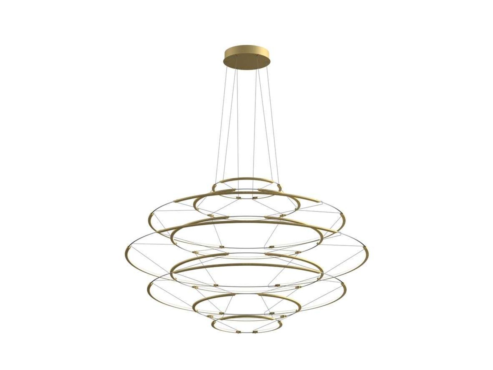 Drop 9 Taklampa Satin Gold - Nemo Lighting