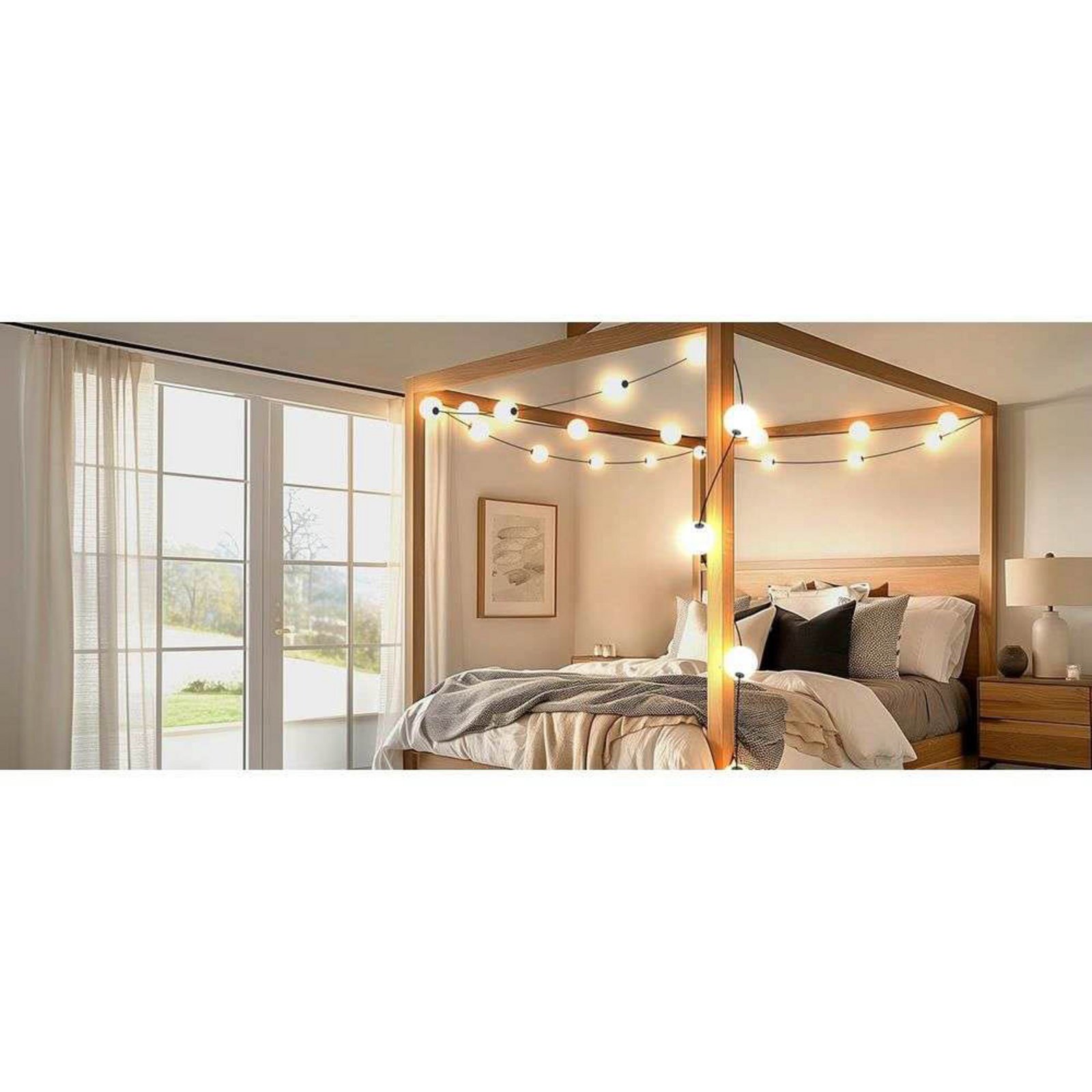 LOOM DESIGN lyskæde Miss Garland 20, IP44, PVC