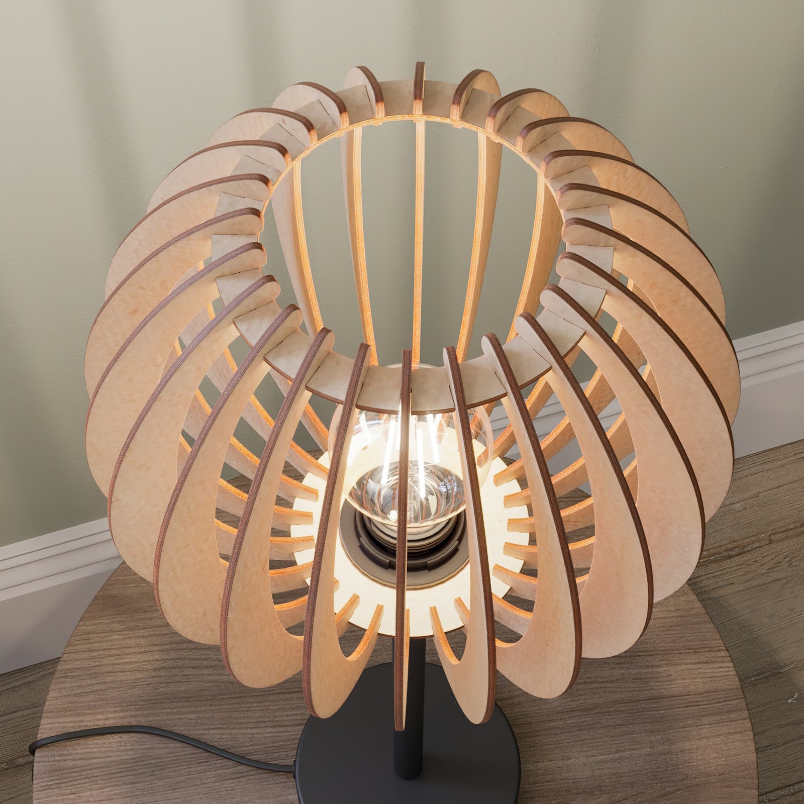 Envostar Clay stolová lampa, preglejka breza, 47cm
