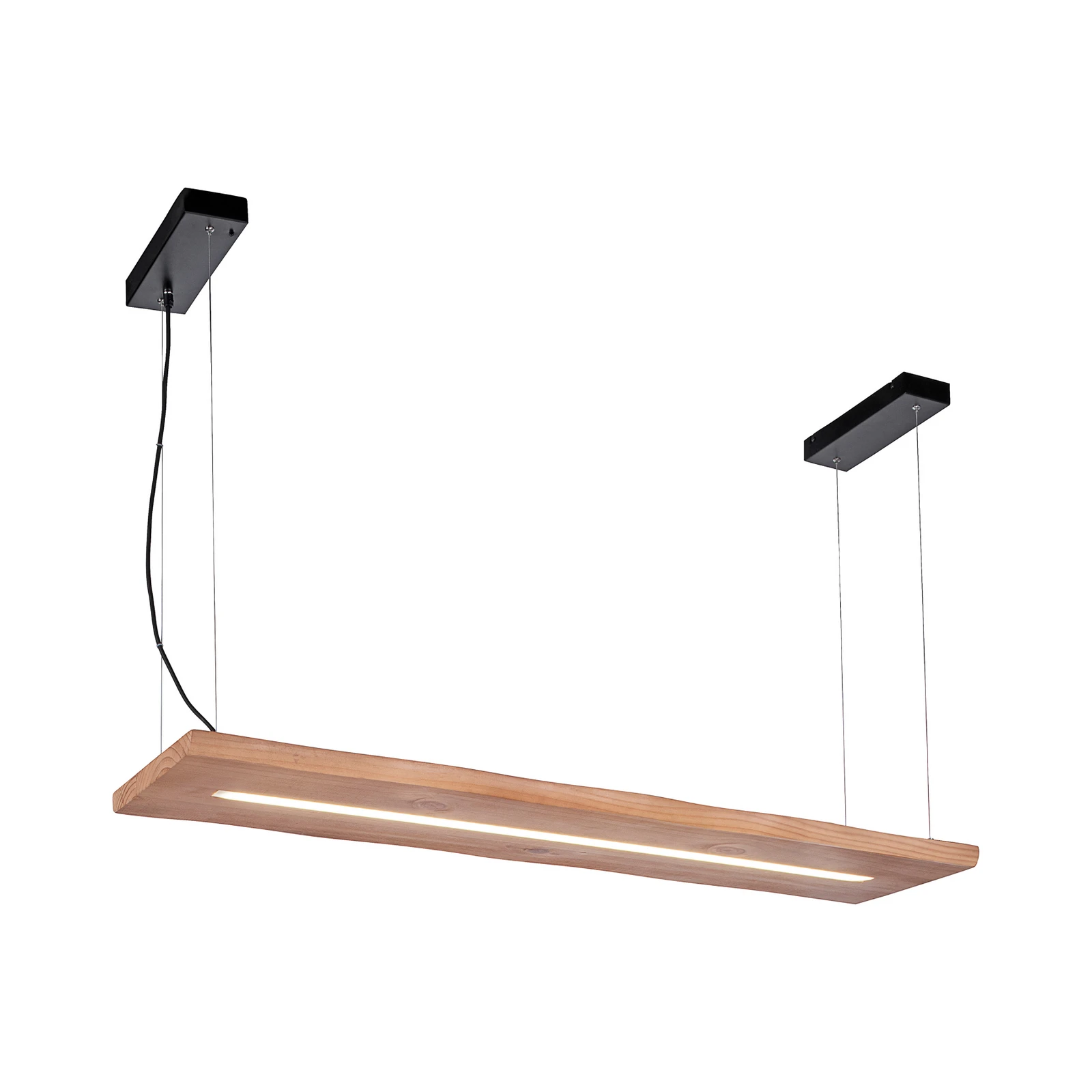 Paul Neuhaus LED-Hängelampe Palma, Holz, CCT, dimmbar, 100cm