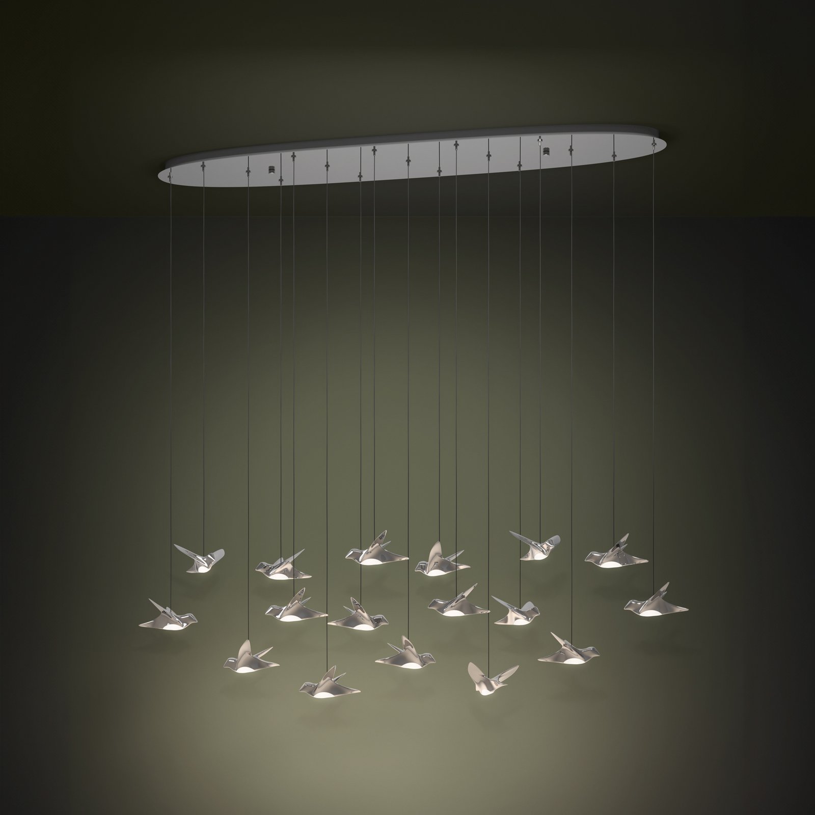 EGLO Stars Of Light LED hanging light Paratebueno chrome 17-fl.