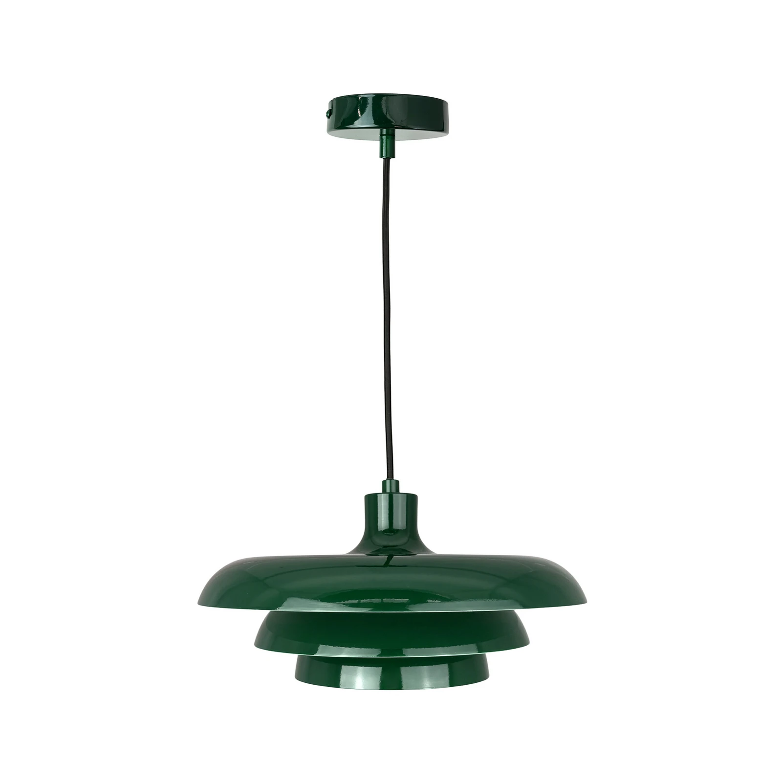 Dyberg Larsen piekaramais gaismeklis „Ava“, tumši zaļš, metāls, Ø 31 cm
