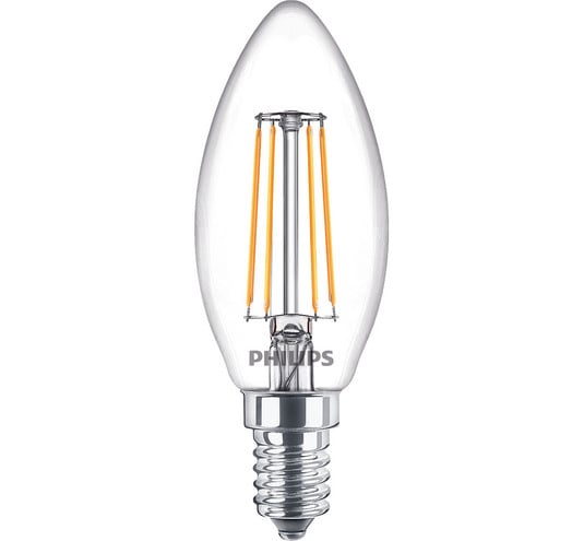 Lampadina LED 4,3W Vetro Fiamma (470lm) E14 - Philips